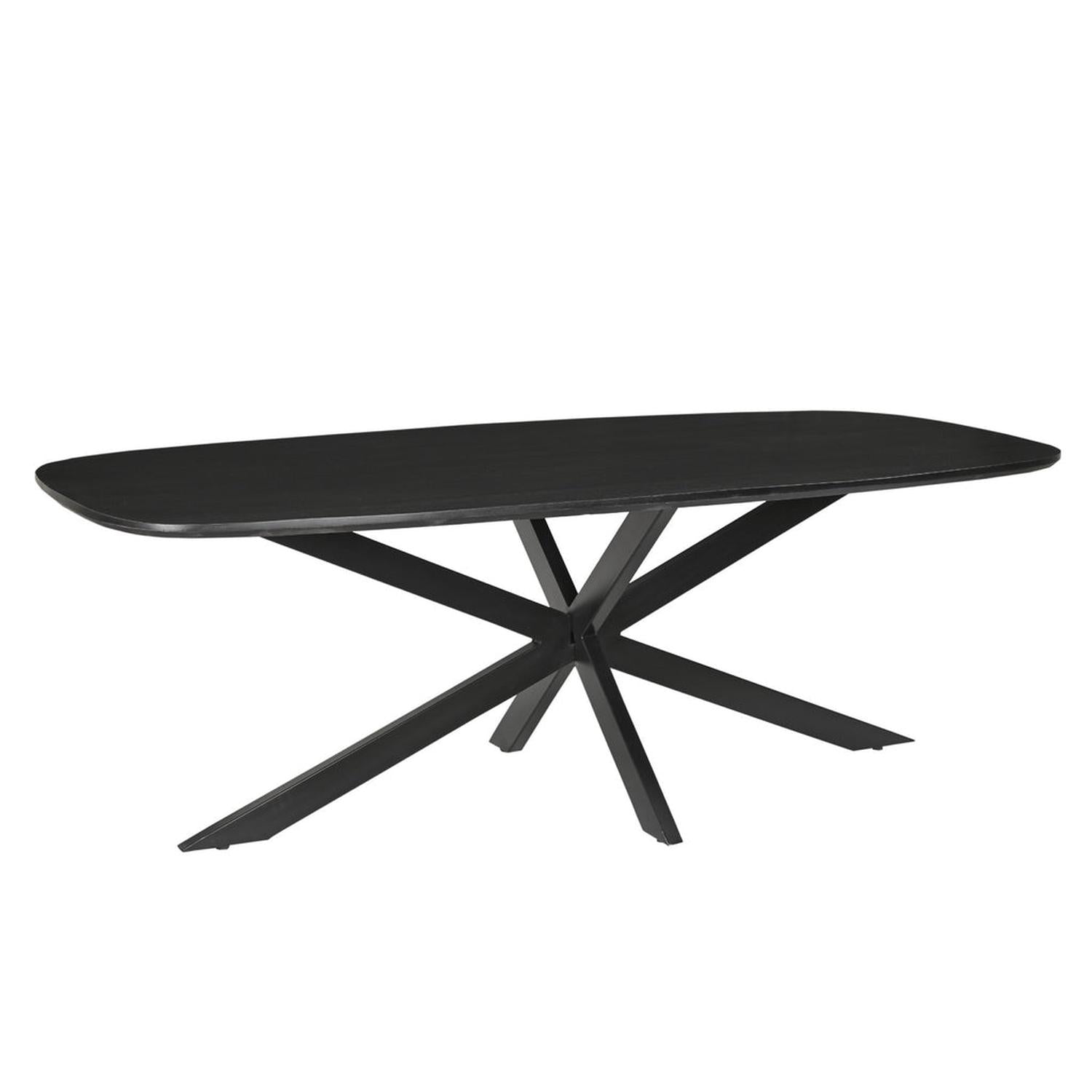 Esstisch Jesper Oval 180*90cm - Schwarz-Esstische Oval-Livingfurn-le canapé