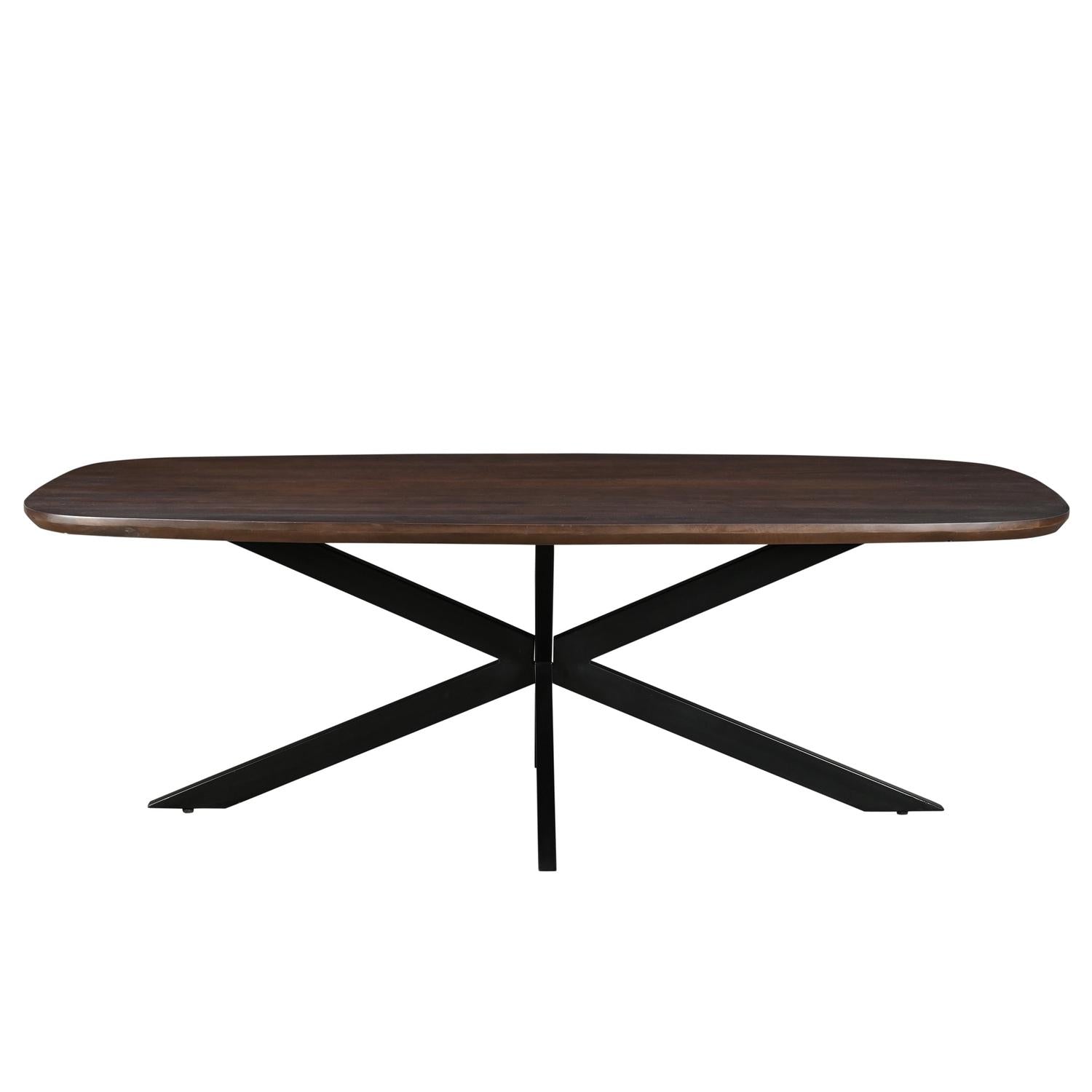 Esstisch Jesper Oval 210*100cm - Dunkelbraun-Esstische Oval-Livingfurn-le canapé