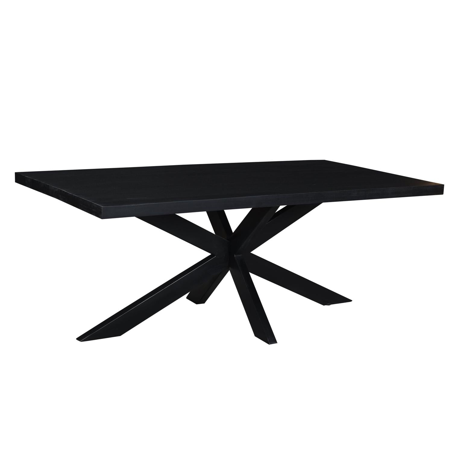 Esstisch Kala aus Mangoholz 180*90cm - Schwarz-Esstische Rechteckig-Livingfurn-le canapé