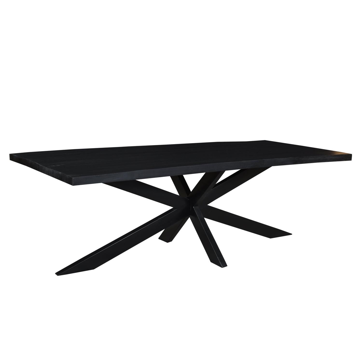 Esstisch Kala aus Mangoholz 220*100cm - Schwarz-Esstisch Rechteckig-Livingfurn-le canapé