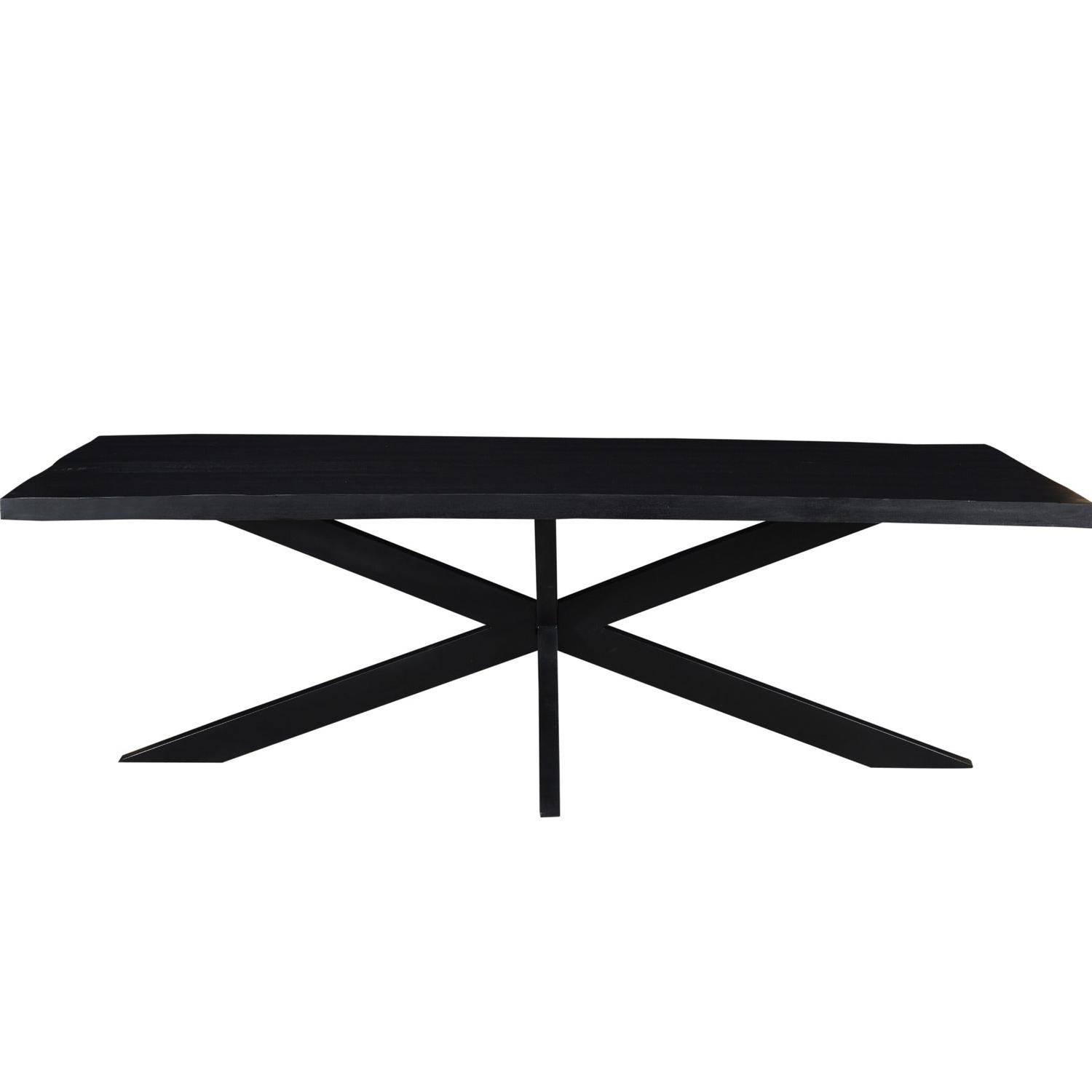 Esstisch Kala aus Mangoholz 240*100cm - Schwarz-Esstisch Rechteckig-Livingfurn-le canapé