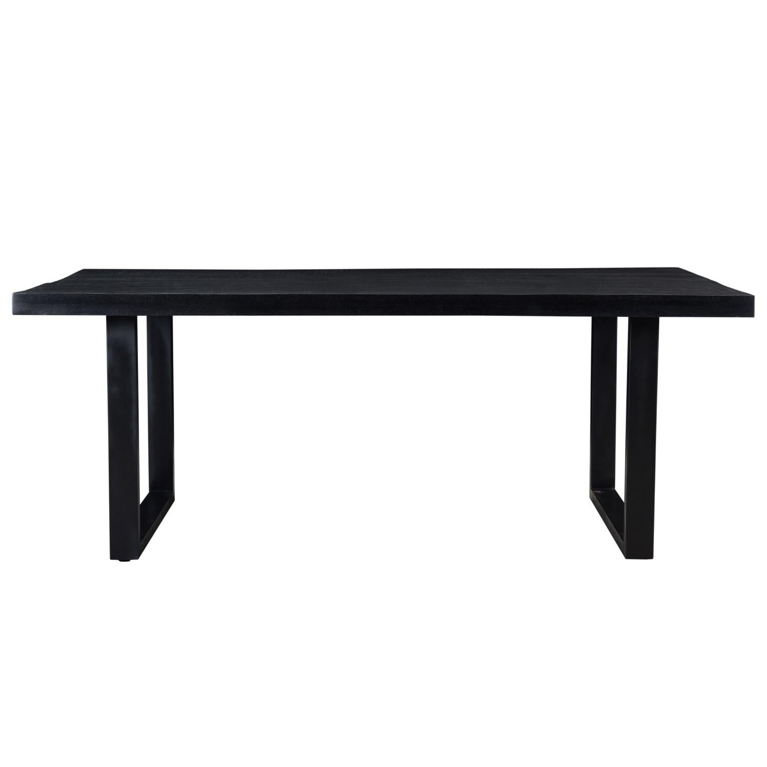 Esstisch Kala aus Mangoholz 240*100cm - Schwarz-Esstische Rechteckig-Livingfurn-le canapé