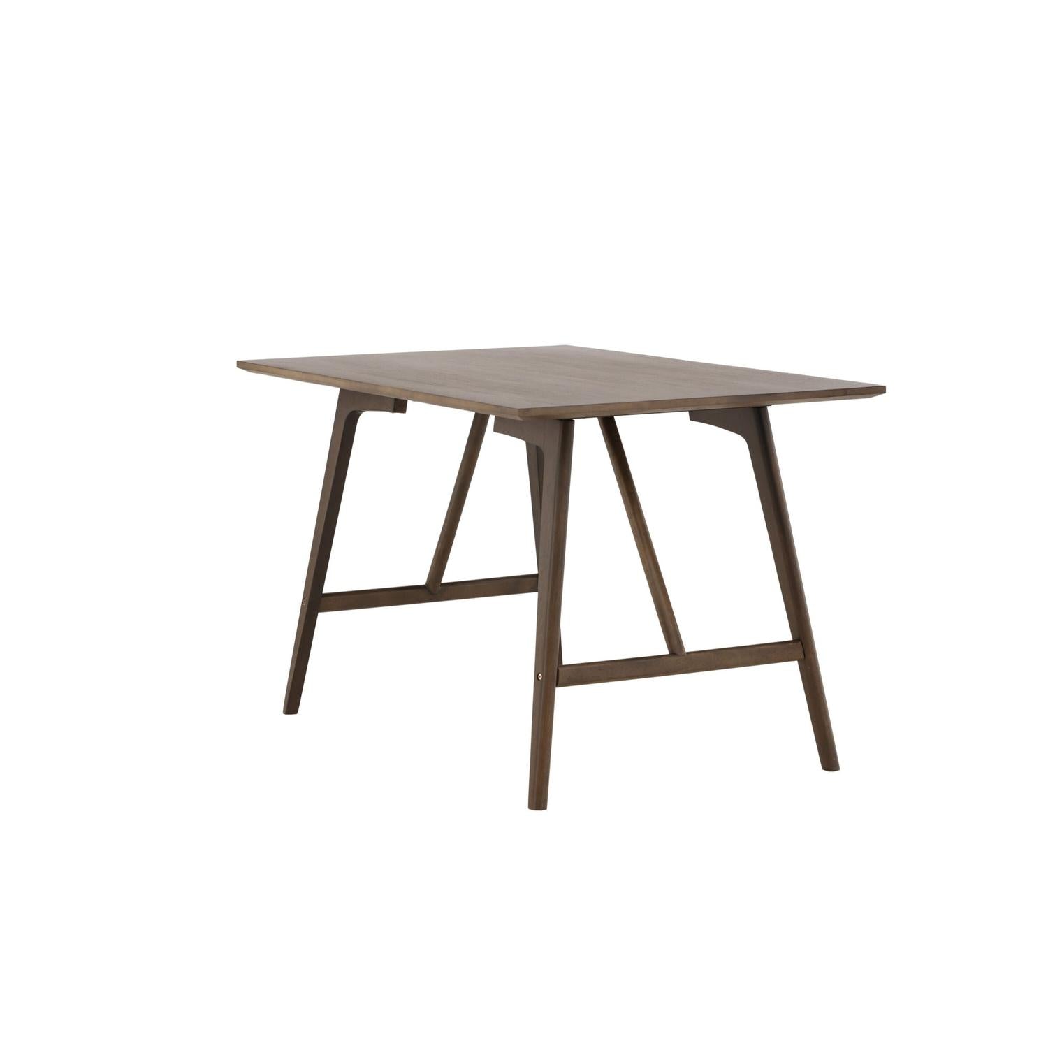 Esstisch Kaseidon 120cm - Dunkelbraun-Esstische Rechteckig-Venture Home-le canapé