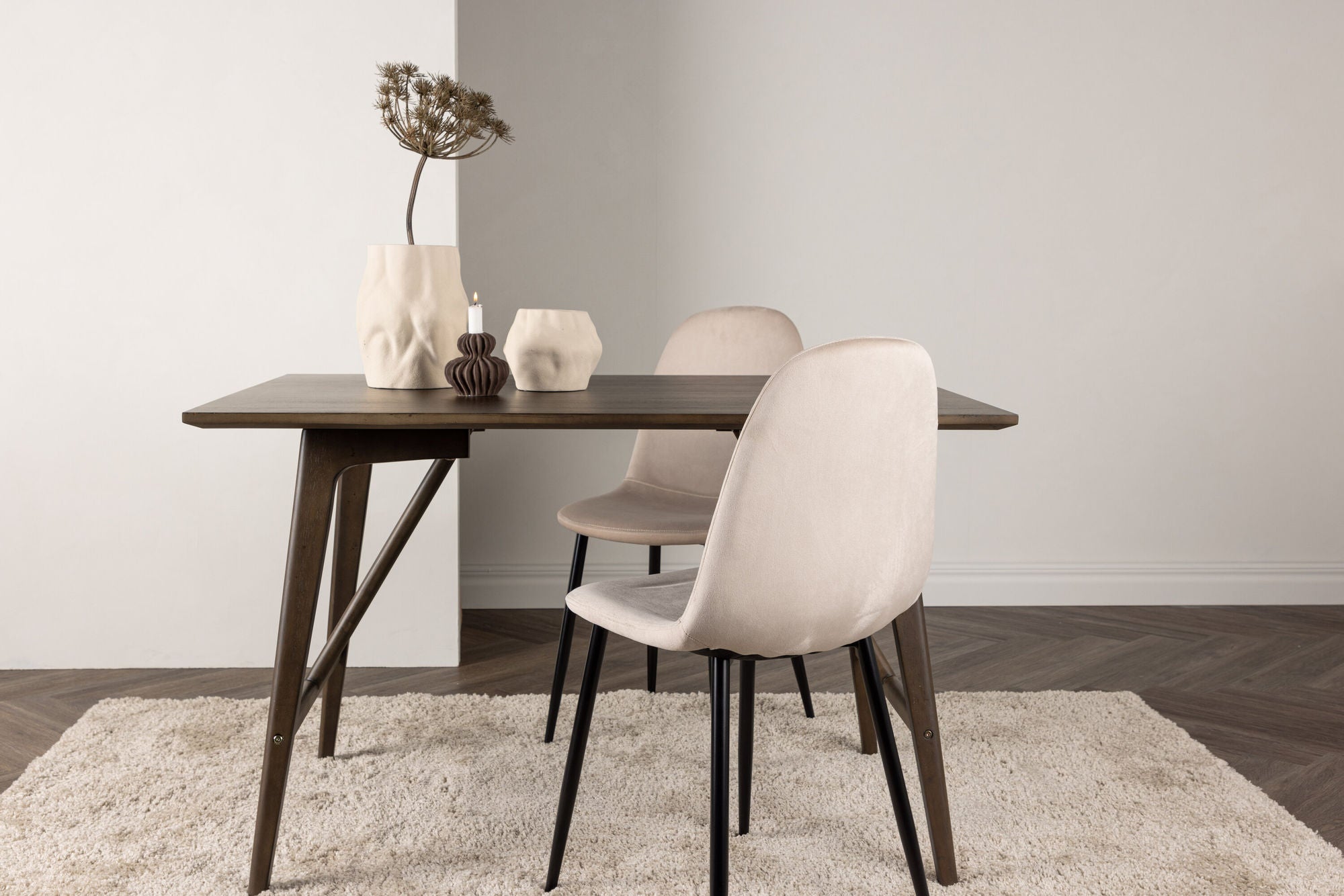 Esstisch Kaseidon 120cm - Dunkelbraun-Esstische Rechteckig-Venture Home-le canapé