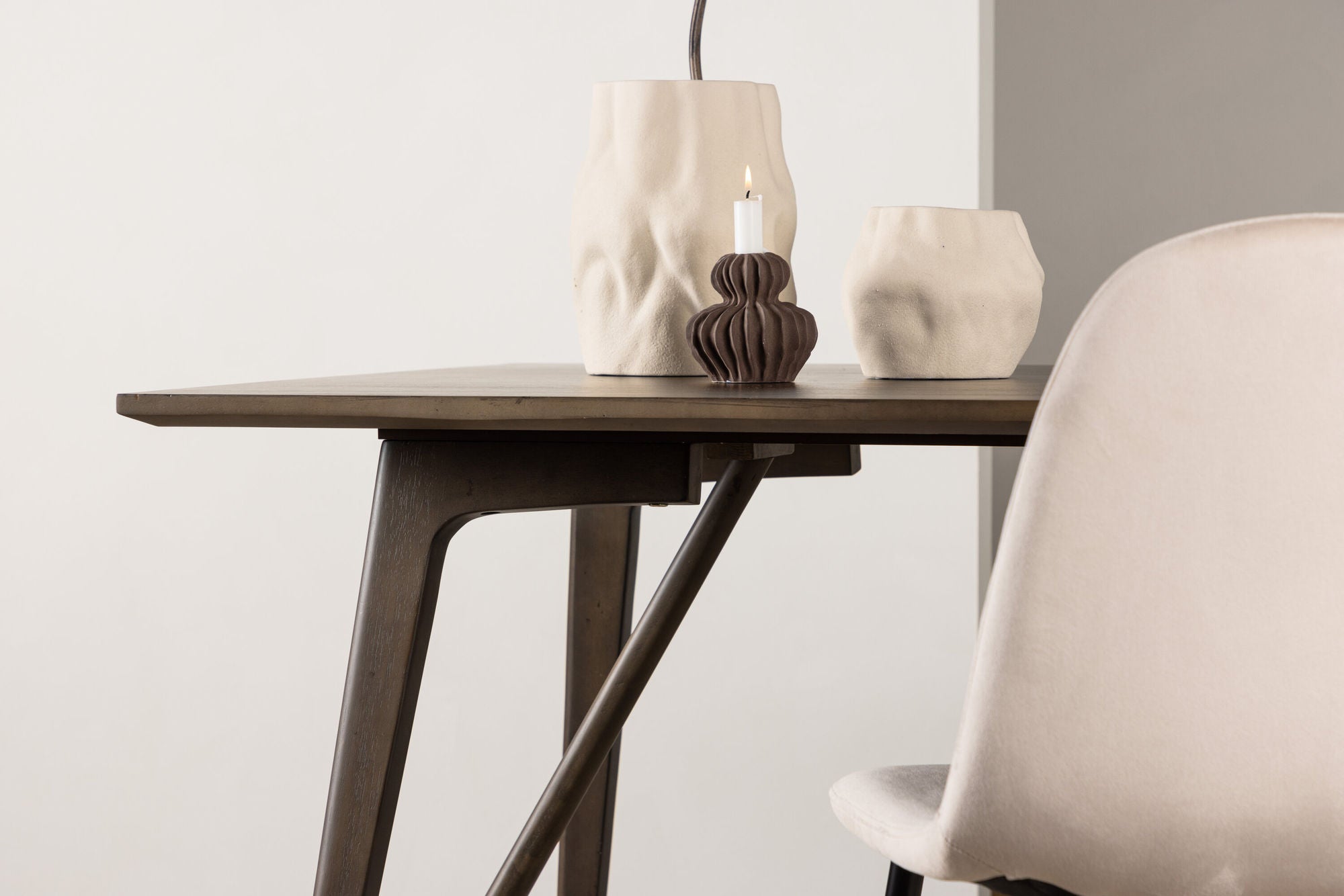 Esstisch Kaseidon 120cm - Dunkelbraun-Esstische Rechteckig-Venture Home-le canapé