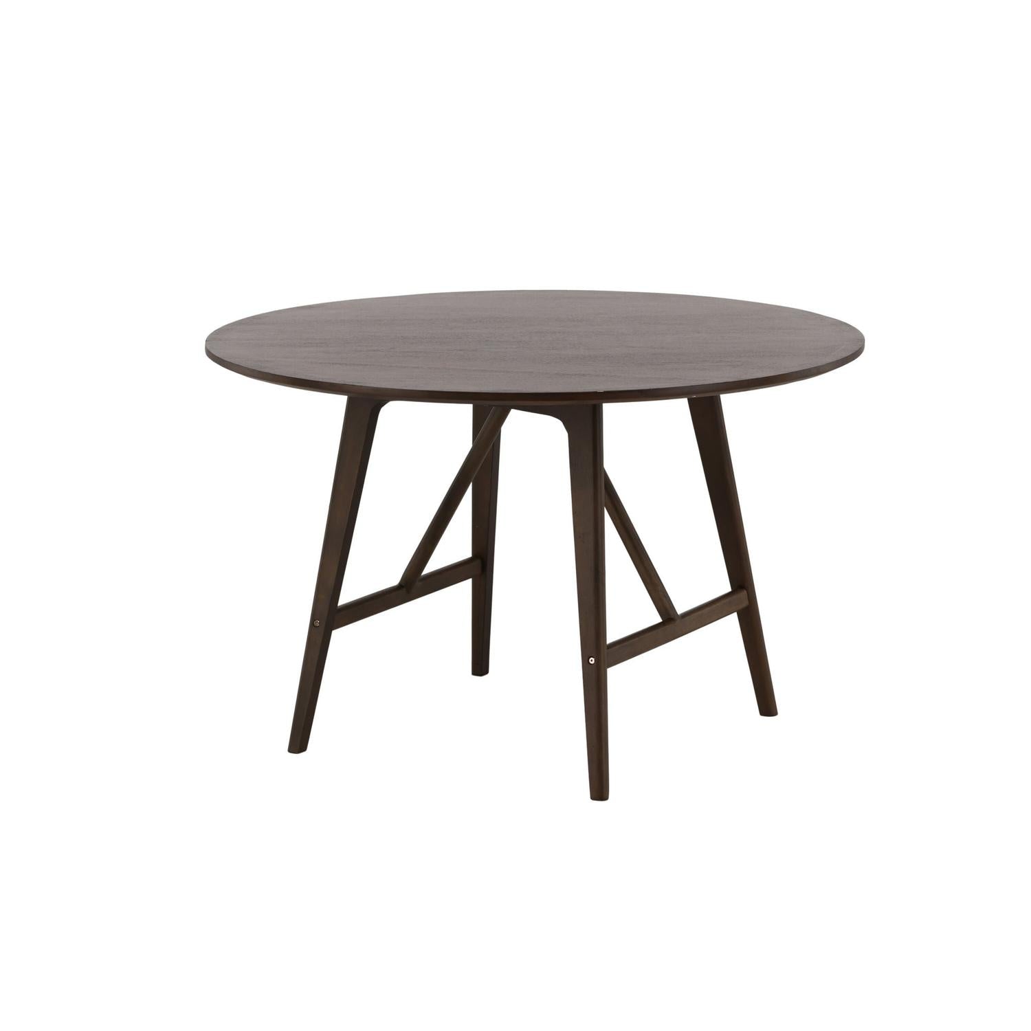 Esstisch Kaseidon Ø100cm - Dunkelbraun-Esstische Rund-Venture Home-le canapé