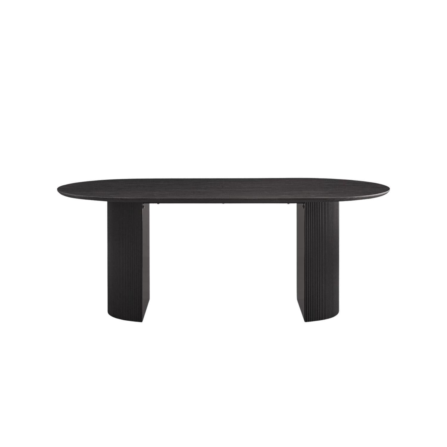Esstisch Lagos 200cm Oval - Dunkelbraun-Esstisch Oval-Rousseau-le canapé