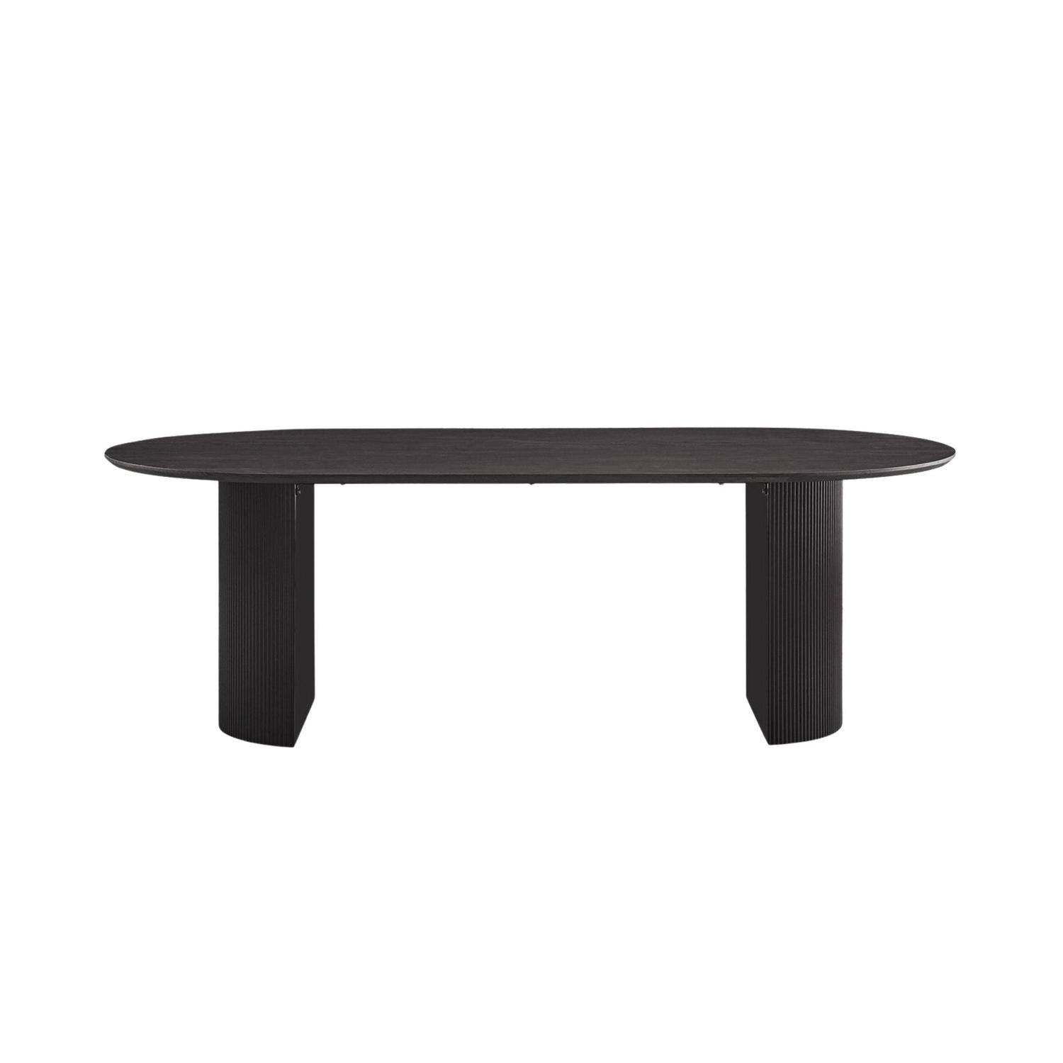 Esstisch Lagos 220cm Oval - Dunkelbraun-Esstisch Oval-Rousseau-le canapé
