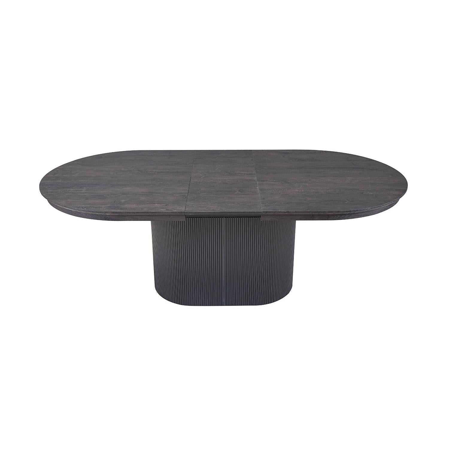Esstisch Lagos ausziehbar 180-220 cm Oval - Dunkelbraun-Esstisch ausziehbar-Rousseau-le canapé