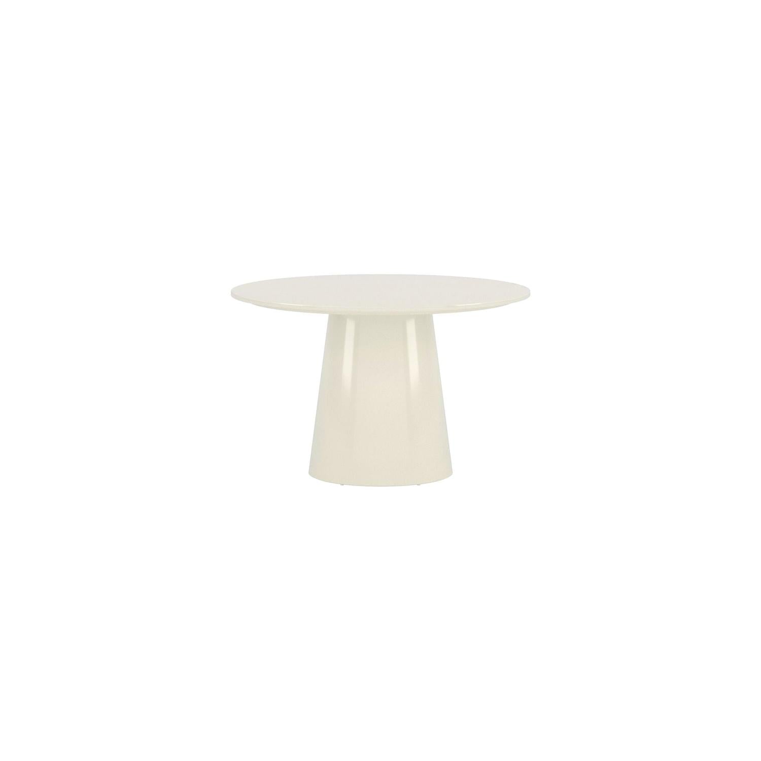 Esstisch Lanzo Ø120cm - Hochglanz Beige-Esstische Rund-Venture Home-le canapé