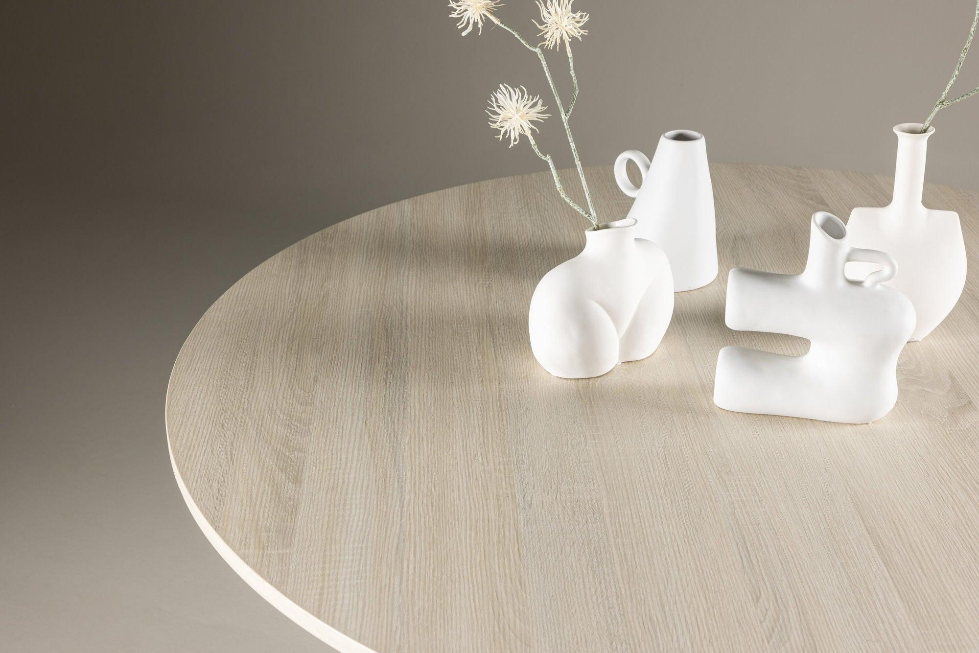 Esstisch Lanzo Ø120cm - Whitewash-Esstisch Rund-Venture Home-le canapé
