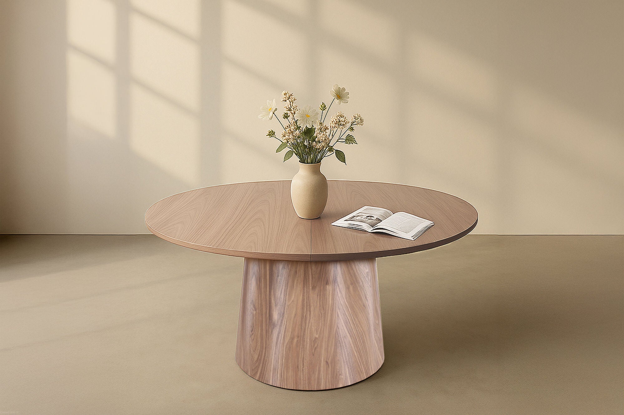 Esstisch Lanzo Ø150cm - Braun-Esstische Rund-Venture Home-le canapé