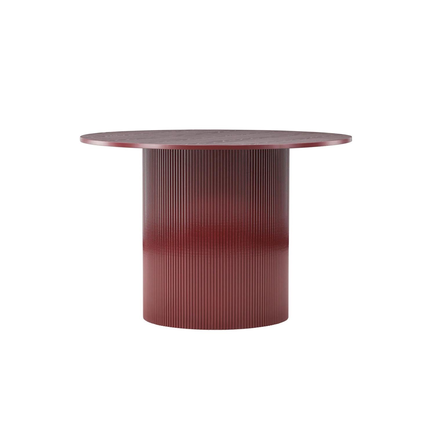 Esstisch Lenox Ø110cm - Burgunderrot-Esstisch Rund-Venture Home-le canapé