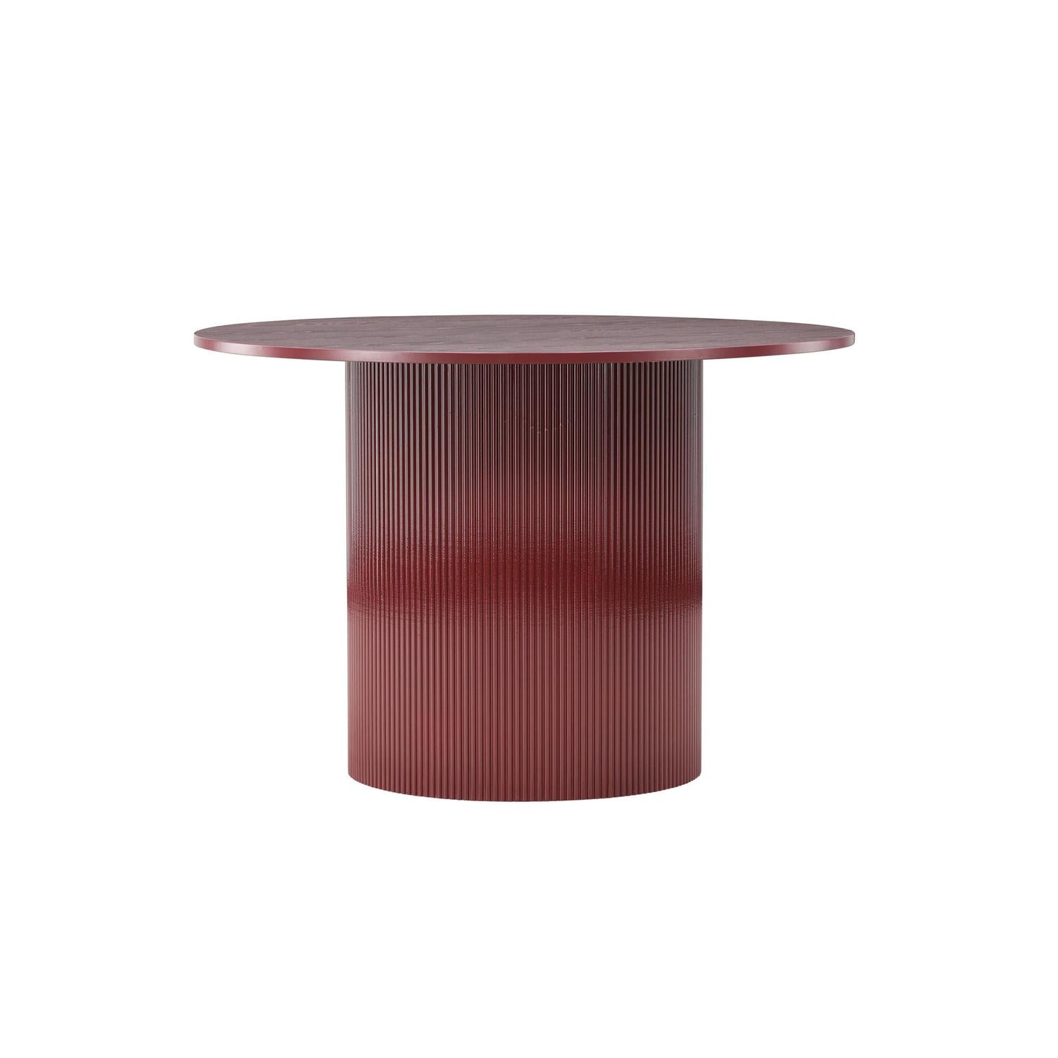 Esstisch Lenox Ø110cm - Burgunderrot-Esstisch Rund-Venture Home-le canapé