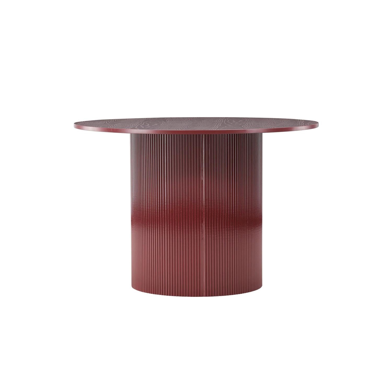 Esstisch Lenox Ø110cm - Burgunderrot-Esstisch Rund-Venture Home-le canapé
