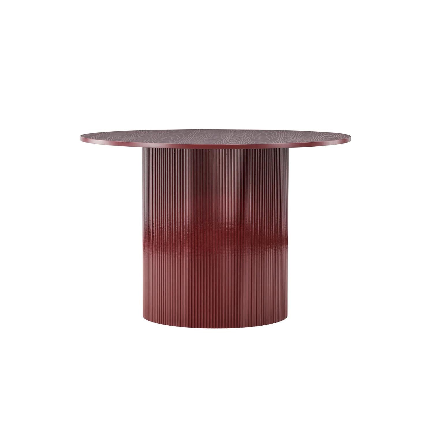 Esstisch Lenox Ø110cm - Burgunderrot-Esstisch Rund-Venture Home-le canapé