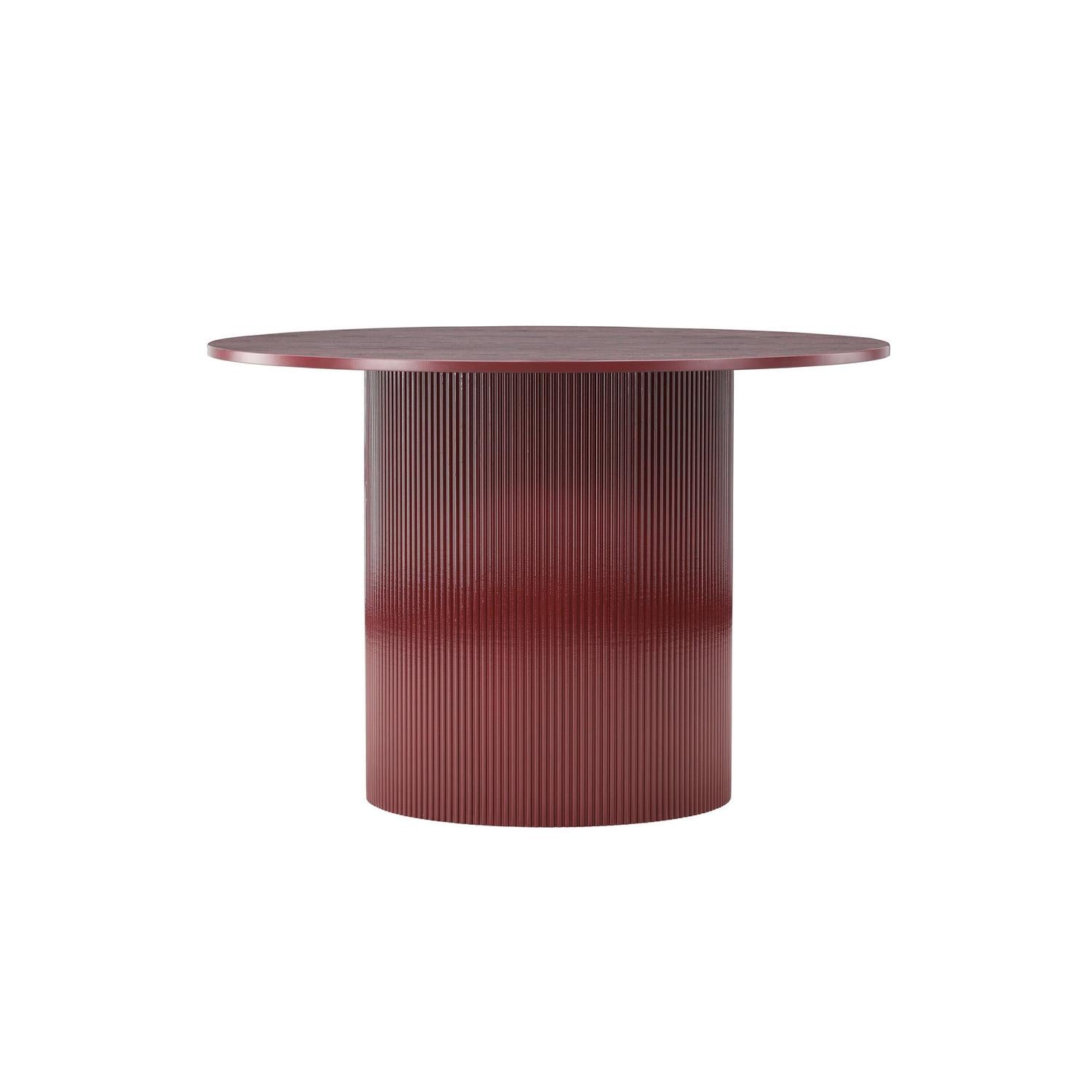 Esstisch Lenox Ø110cm - Burgunderrot-Esstisch Rund-Venture Home-le canapé
