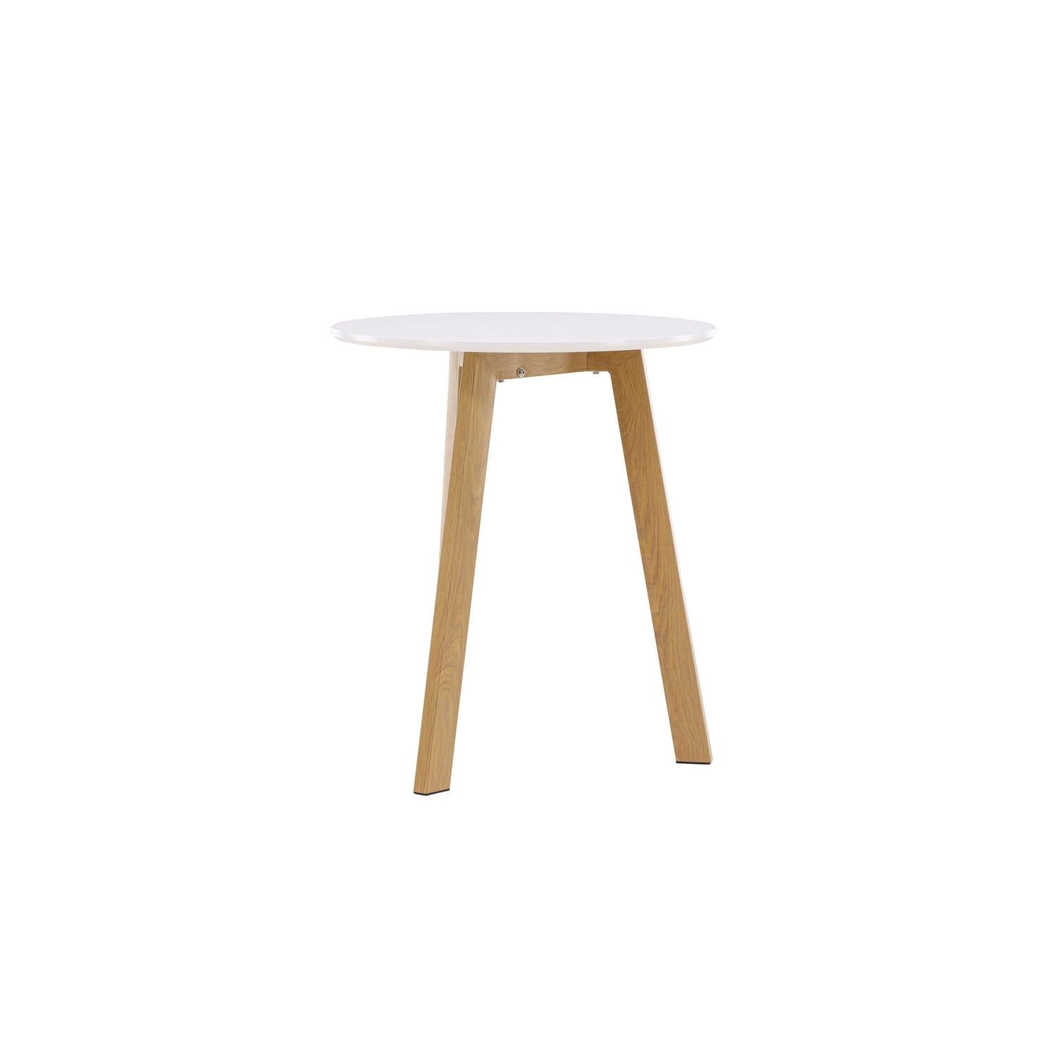 Esstisch Leonora Ø65cm - Weiß-Esstisch Rund-Venture Home-le canapé