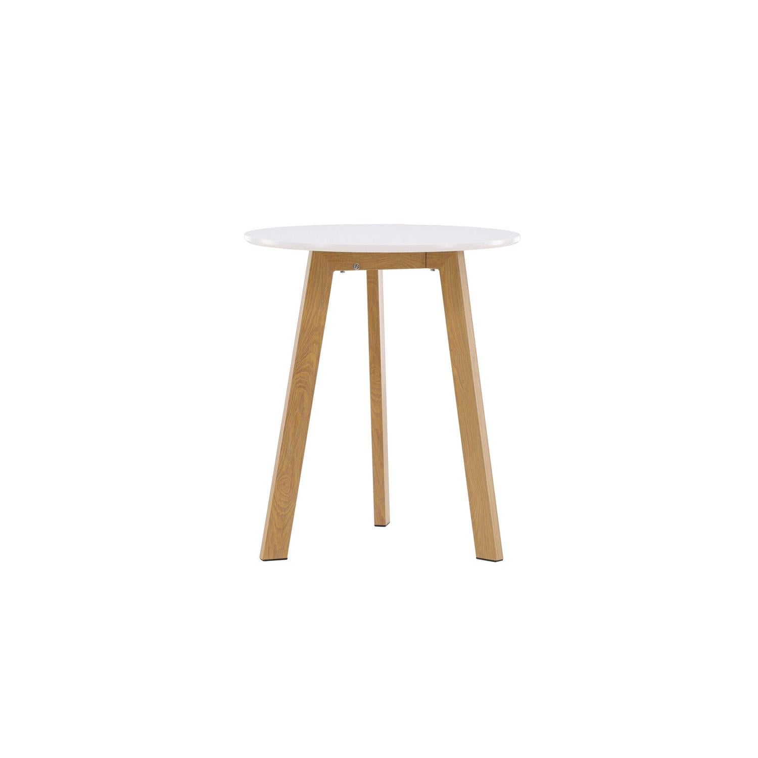 Esstisch Leonora Ø65cm - Weiß-Esstische Rund-Venture Home-le canapé