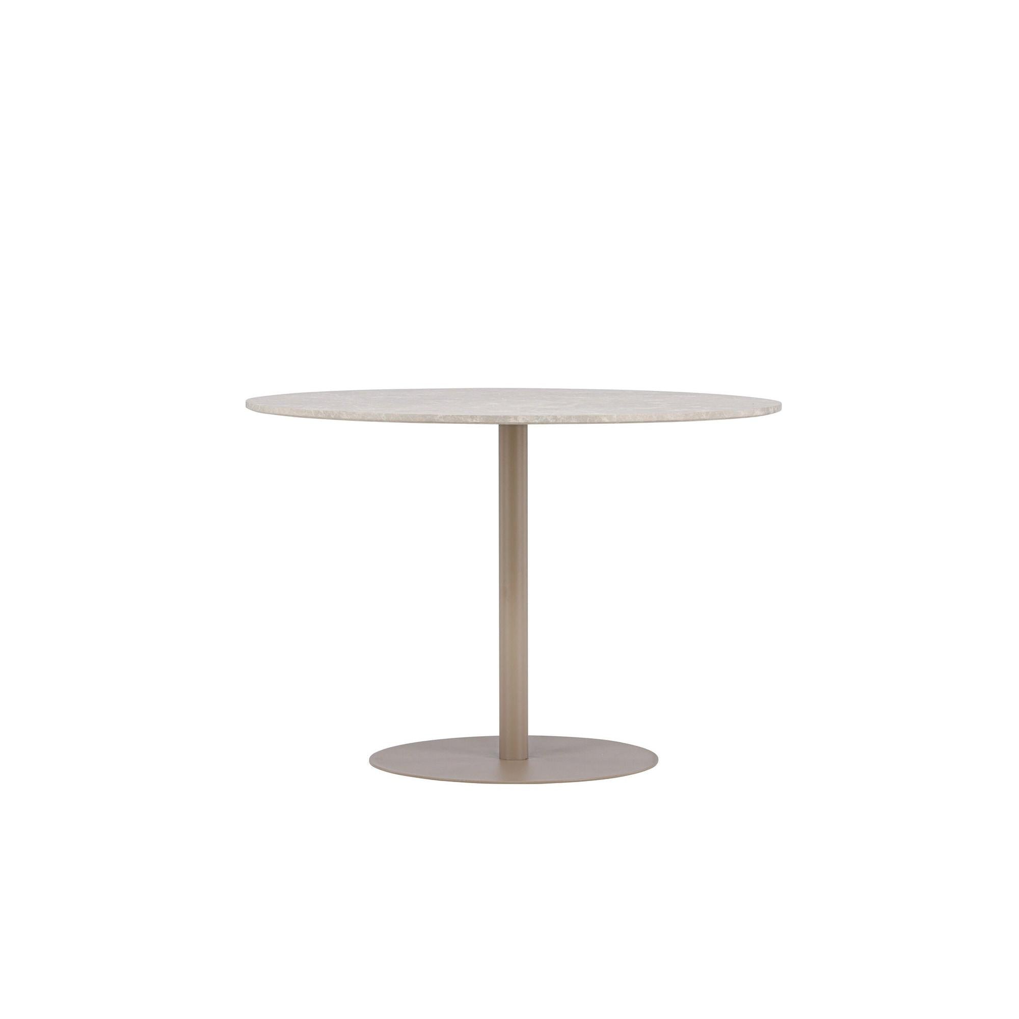 Esstisch Lycke ⌀110cm - Beige / Marmor OptikEsstisch Rund