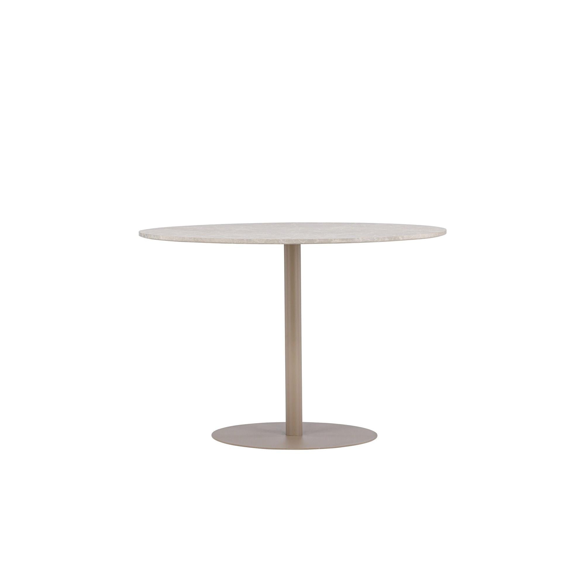 Esstisch Lycke ⌀110cm - Beige / Marmor OptikEsstisch Rund