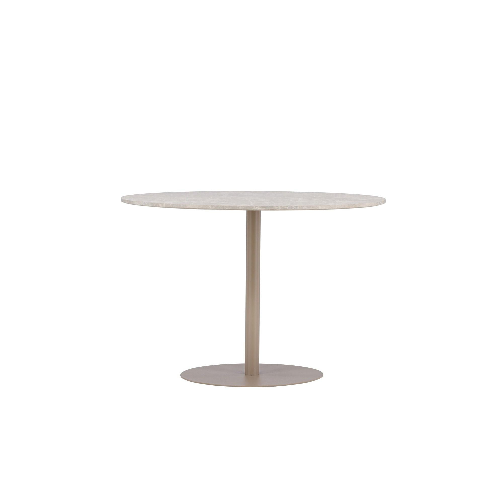 Esstisch Lycke ⌀110cm - Beige / Marmor OptikEsstisch Rund