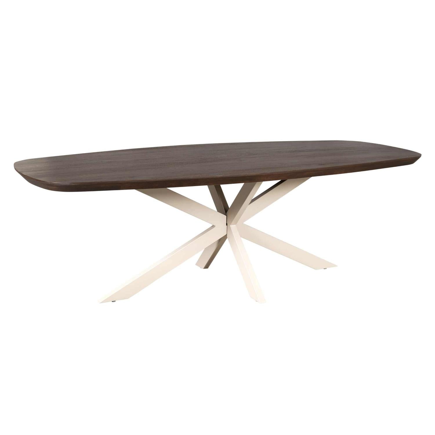 Esstisch Madison aus Mangoholz 200cm - Dunkelbraun-Esstische Oval-Starfurn-le canapé