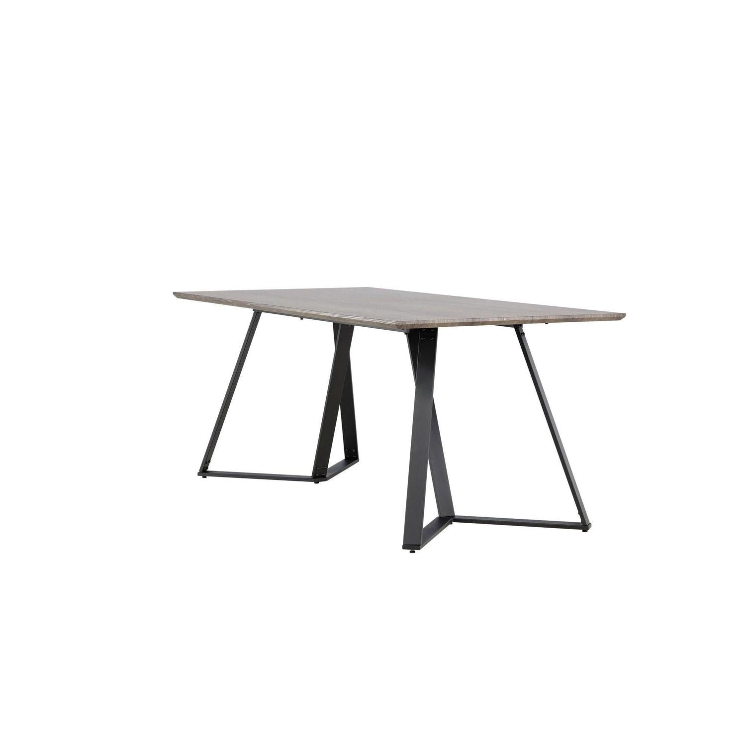 Esstisch Marina 180*90cm - Mokka/Schwarz-Esstisch Rechteckig-Venture Home-le canapé