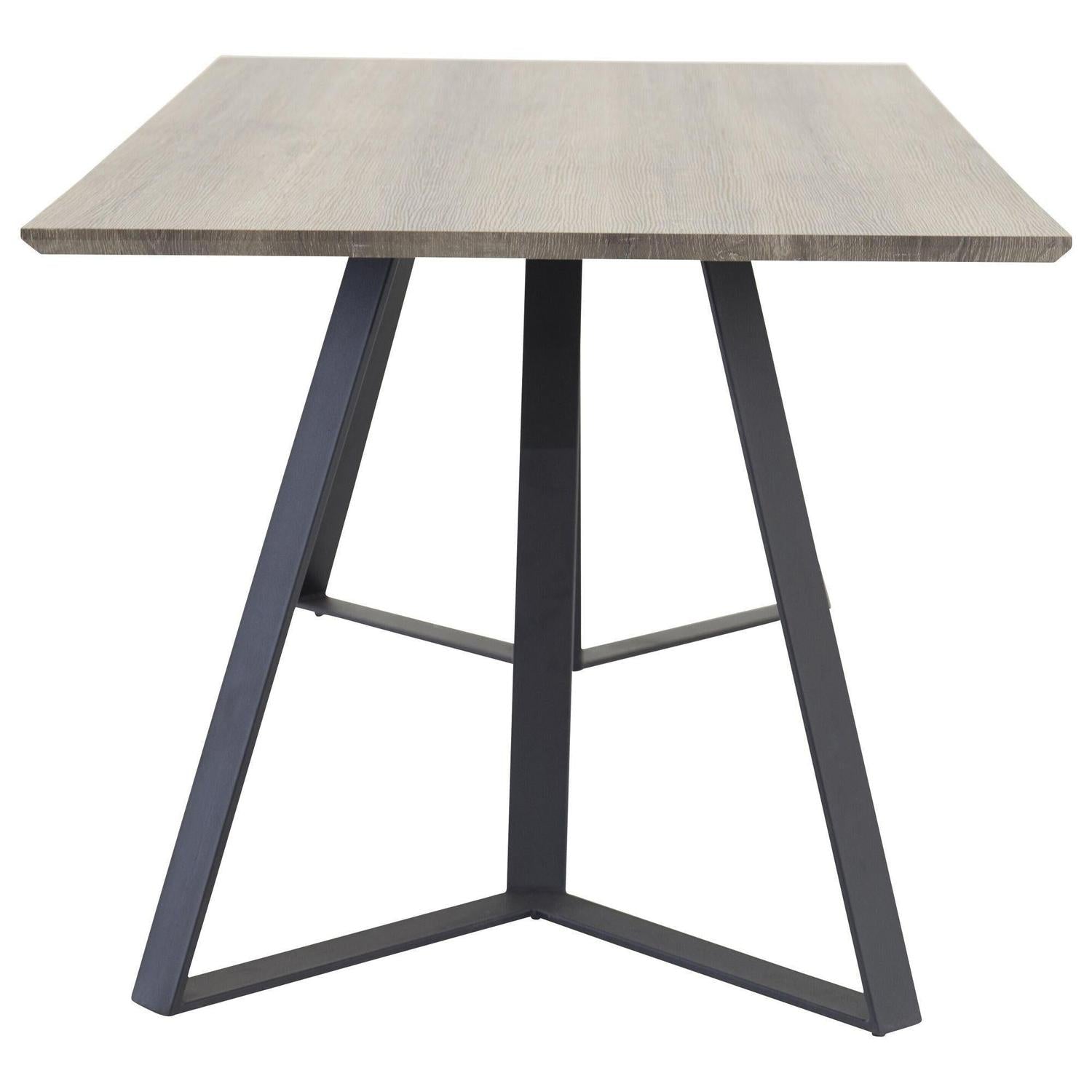 Esstisch Marina 180*90cm - Mokka/Schwarz-Esstisch Rechteckig-Venture Home-le canapé