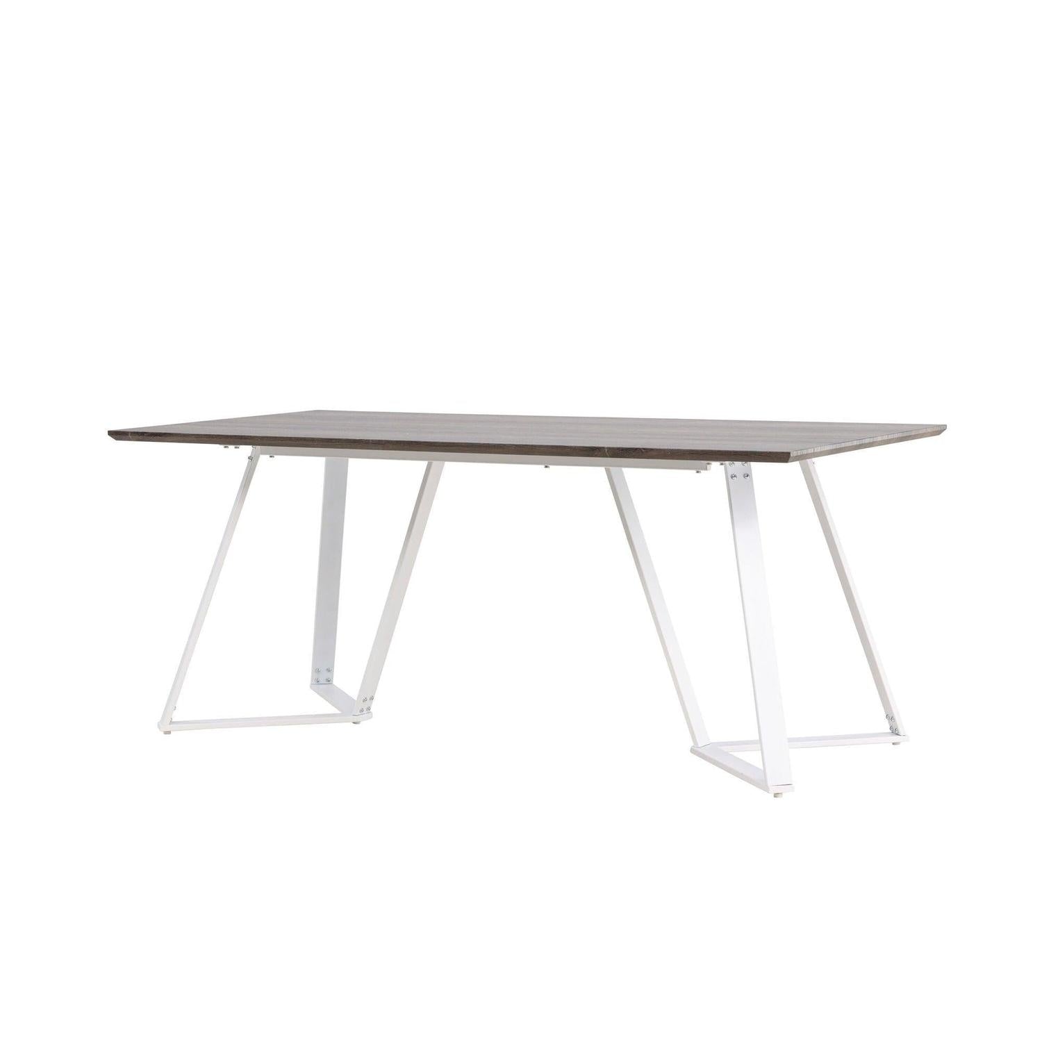 Esstisch Marina 180*90cm - Mokka/Weiß-Esstisch Rechteckig-Venture Home-le canapé