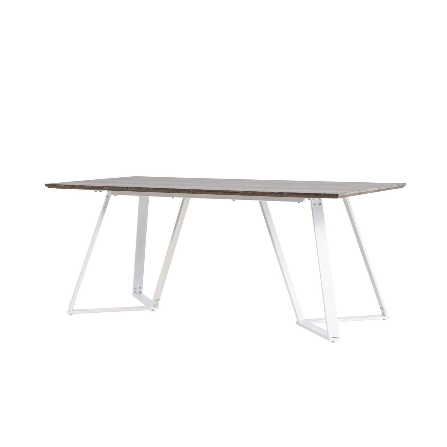 Esstisch Marina 180*90cm - Mokka/Weiß-Esstische Rechteckig-Venture Home-le canapé