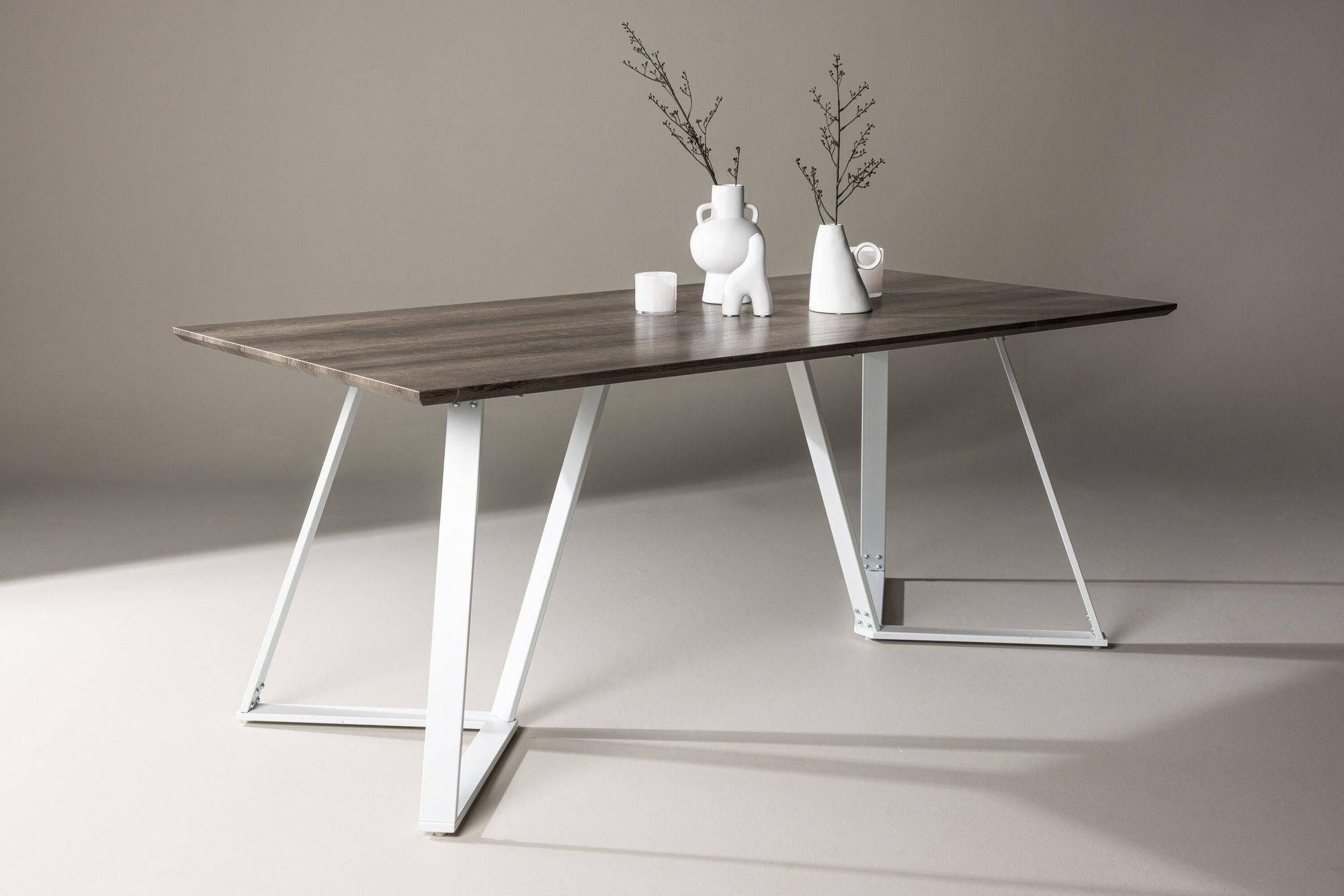 Esstisch Marina 180*90cm - Mokka/Weiß-Esstische Rechteckig-Venture Home-le canapé