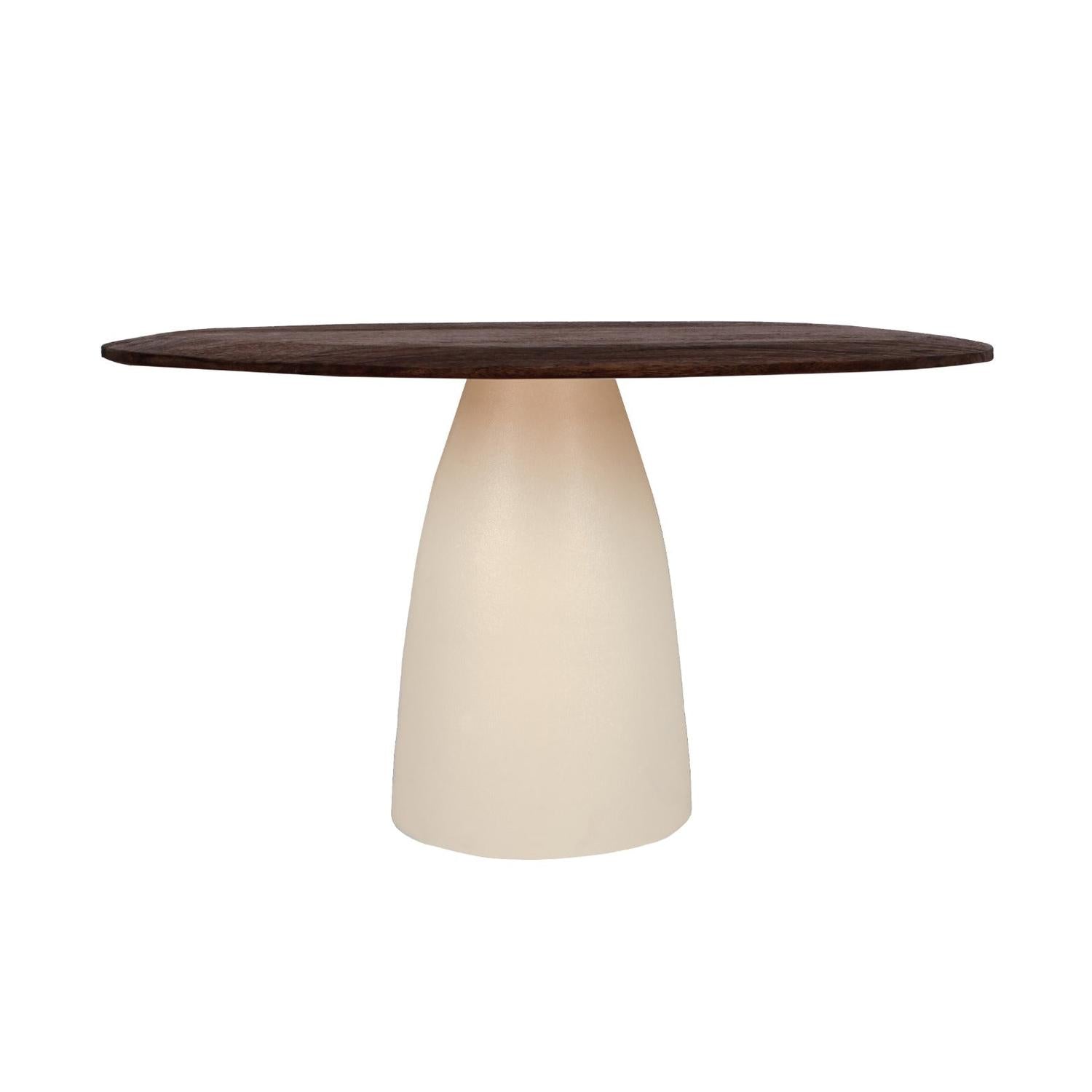 Esstisch Marron aus Mangoholz 140cm - Braun-Esstische Rund-Livingfurn-le canapé