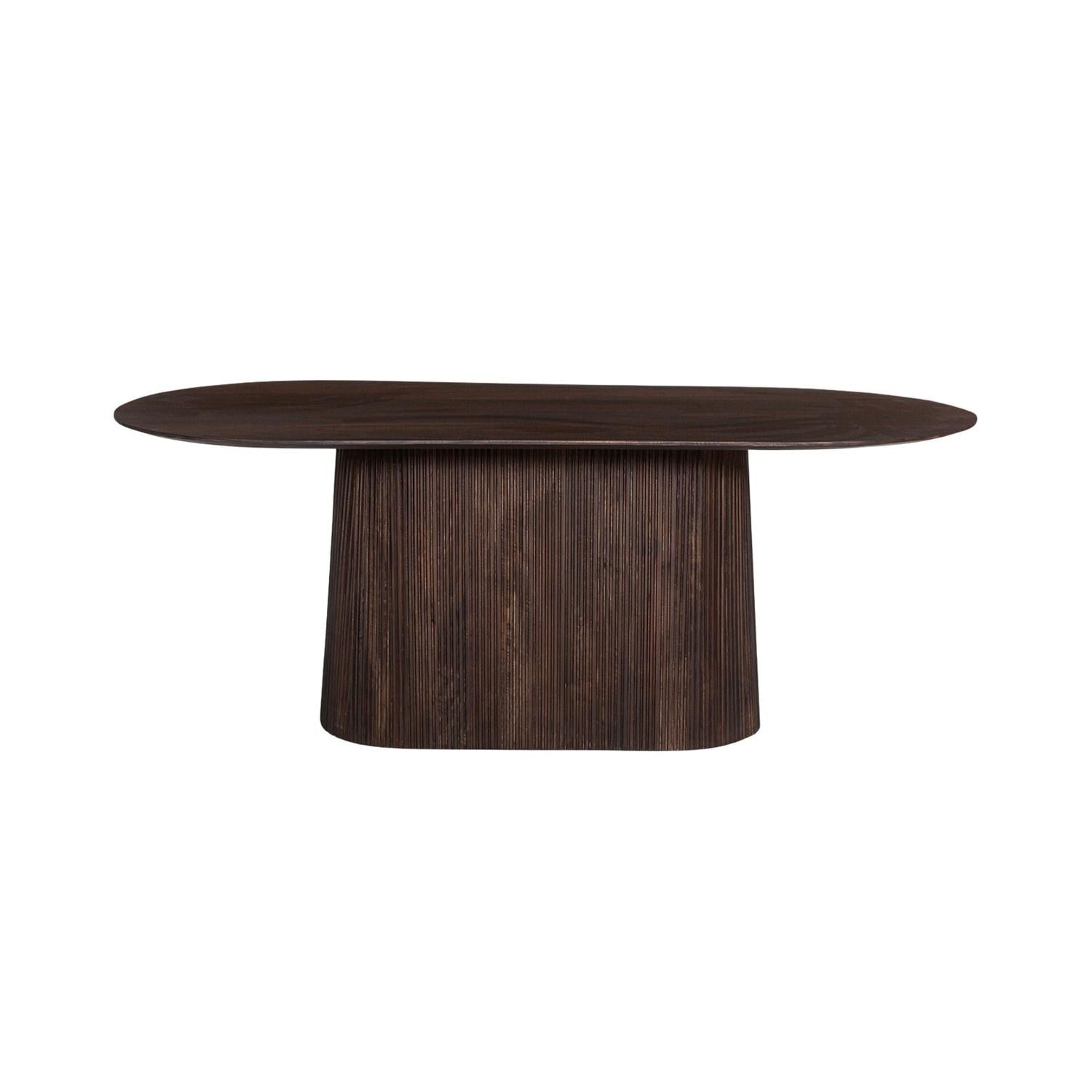 Esstisch Miguel Oval 200cm - Dunkelbraun-Esstisch Oval-Rousseau-le canapé