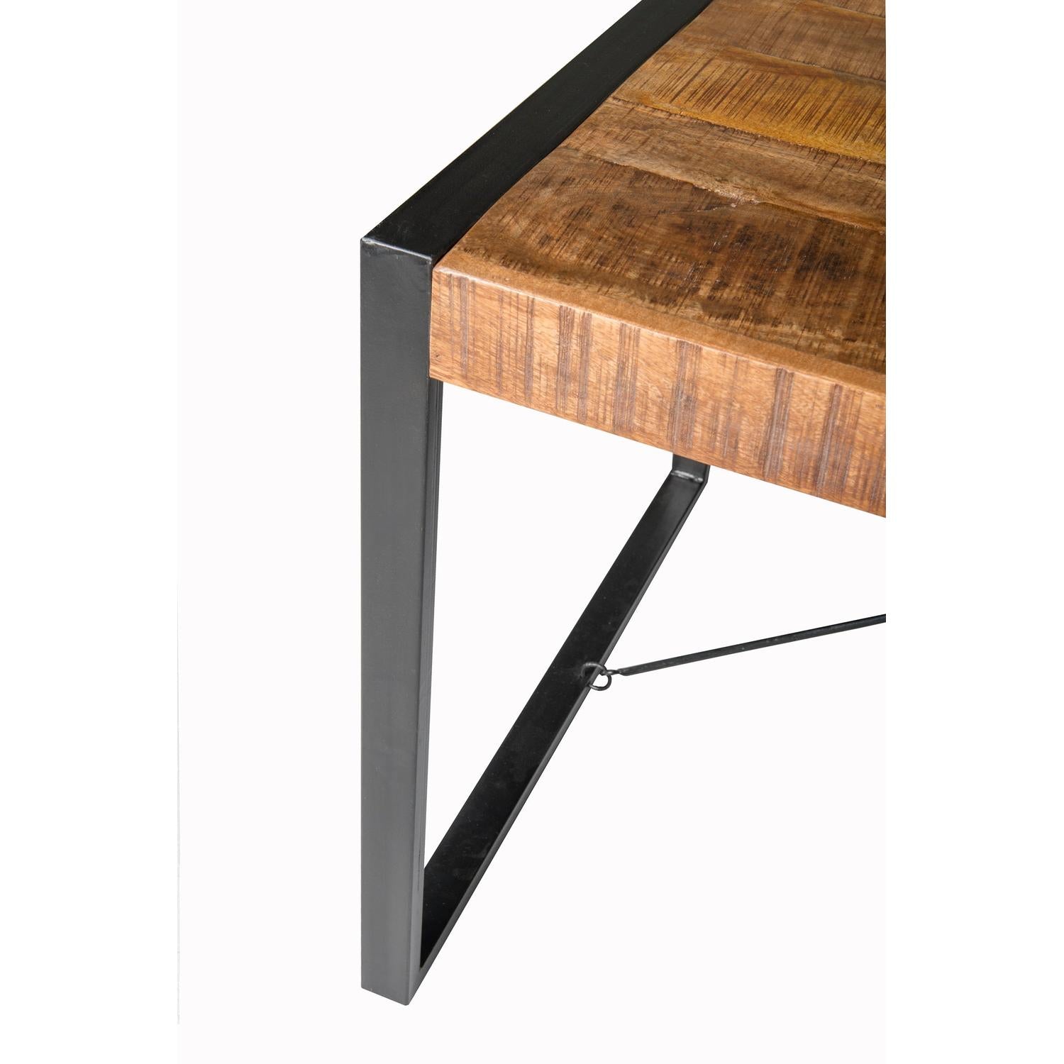 Esstisch Nairobi aus Mangoholz 220cm - Natur-Esstische Rechteckig-Livingfurn-le canapé