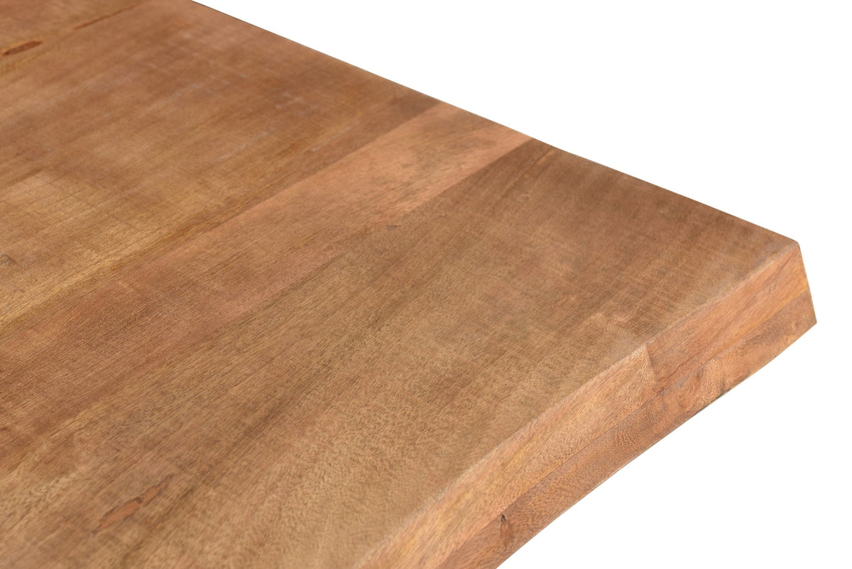 Esstisch Nairobi Tree Top Spider mit Baumkante 220cm aus Mangoholz - Braun-Esstische Rechteckig-Livingfurn-le canapé