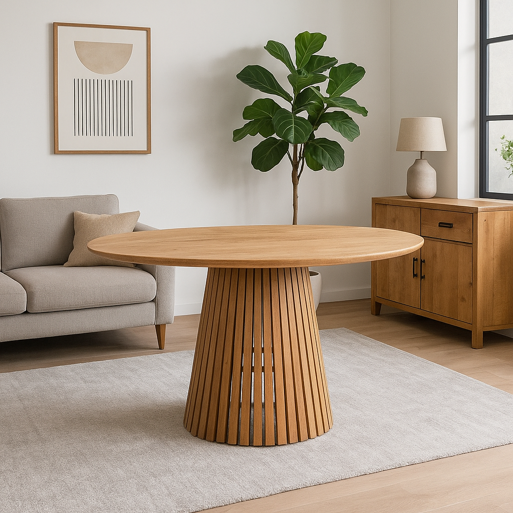 Esstisch Nara Ø150cm - Natur-Esstisch Rund-Benoa-le canapé