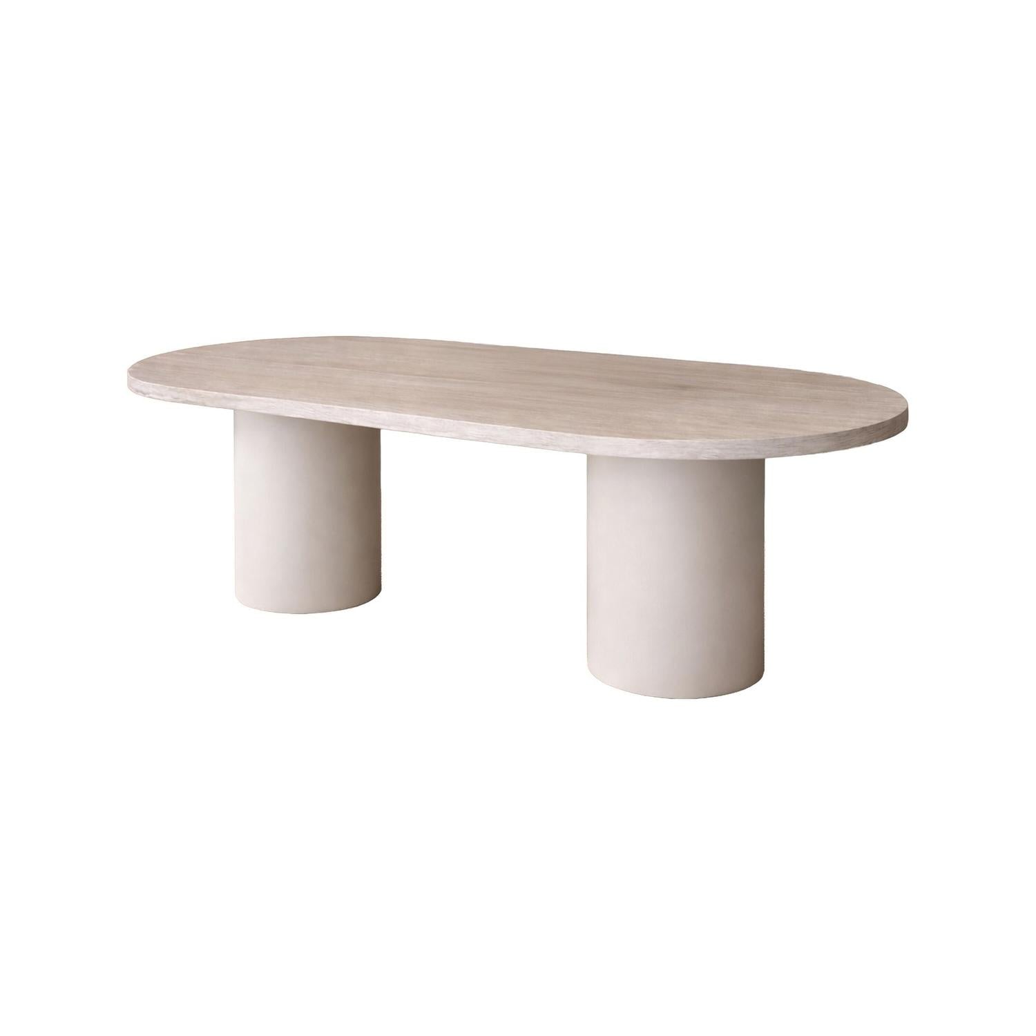 Esstisch Narvik Oval 200*100cm - Beige-Esstisch Oval-Venture Home-le canapé