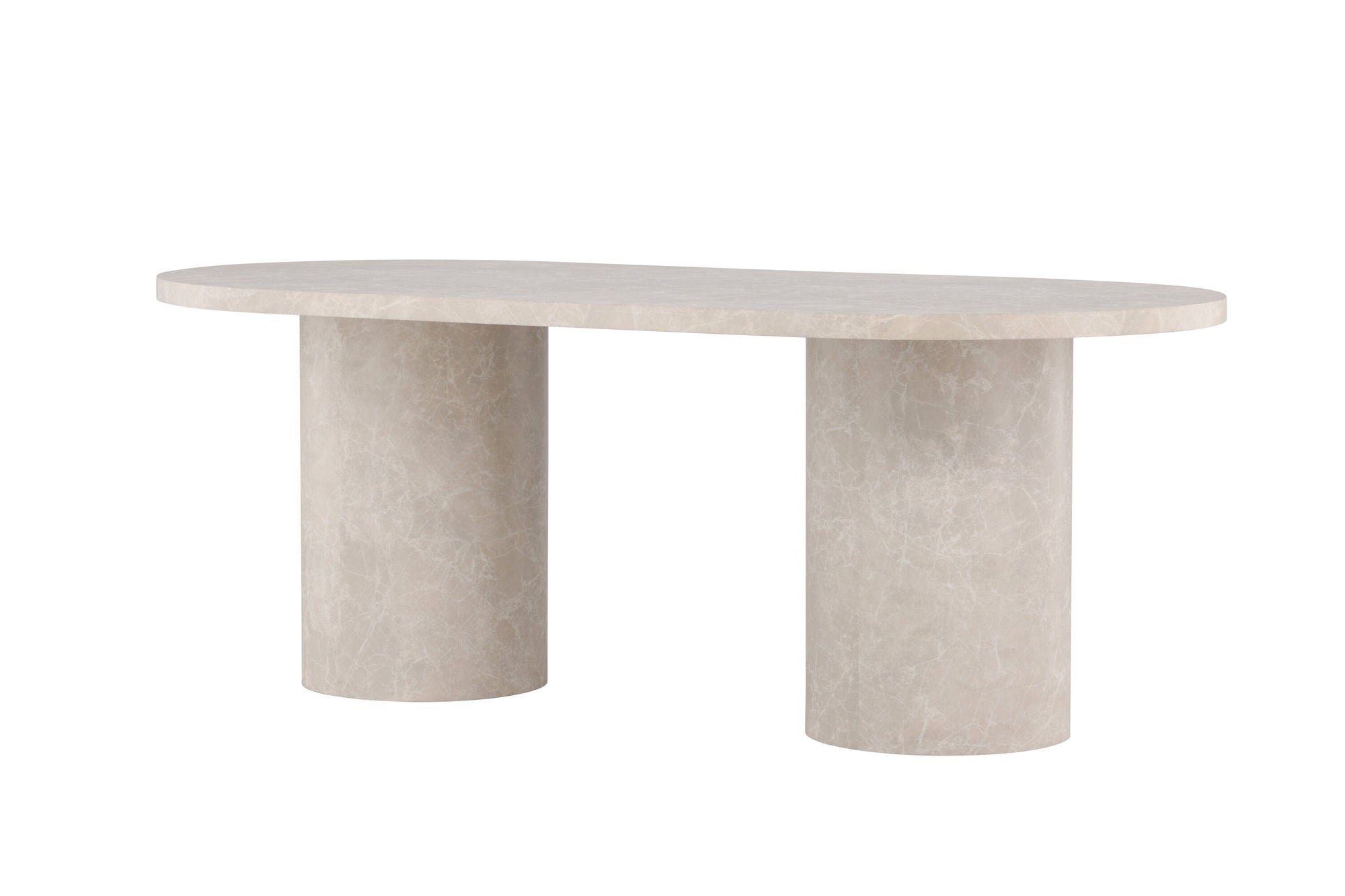 Esstisch Narvik Oval 200*100cm - Beige Marmor Optik7340220833167Esstisch Oval