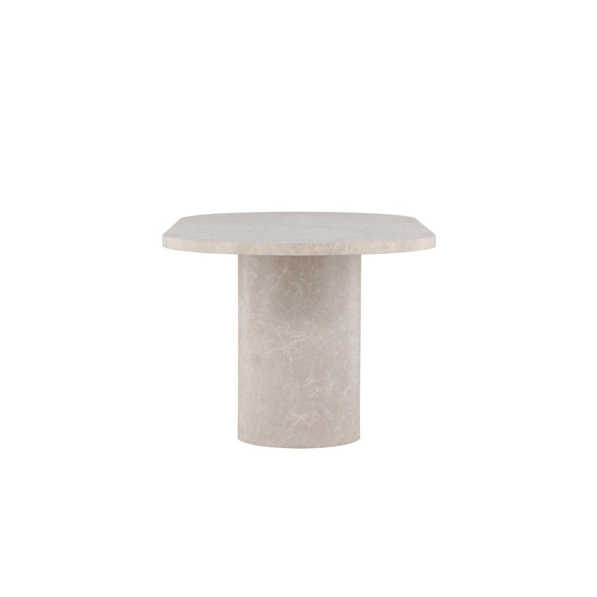 Esstisch Narvik Oval 200*100cm in Marmoroptik - Beige-Esstische Oval-Venture Home-le canapé