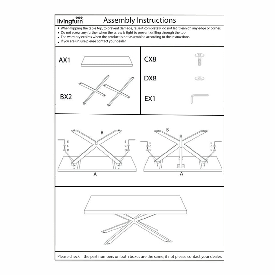 Esstisch Norris 220cm aus Massivholz - Schwarz-Esstische Rechteckig-Livingfurn-le canapé