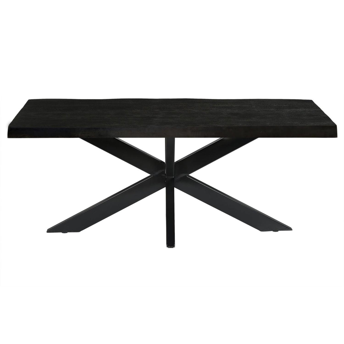 Esstisch Norris 240cm aus Massivholz - Schwarz-Esstische Rechteckig-Livingfurn-le canapé