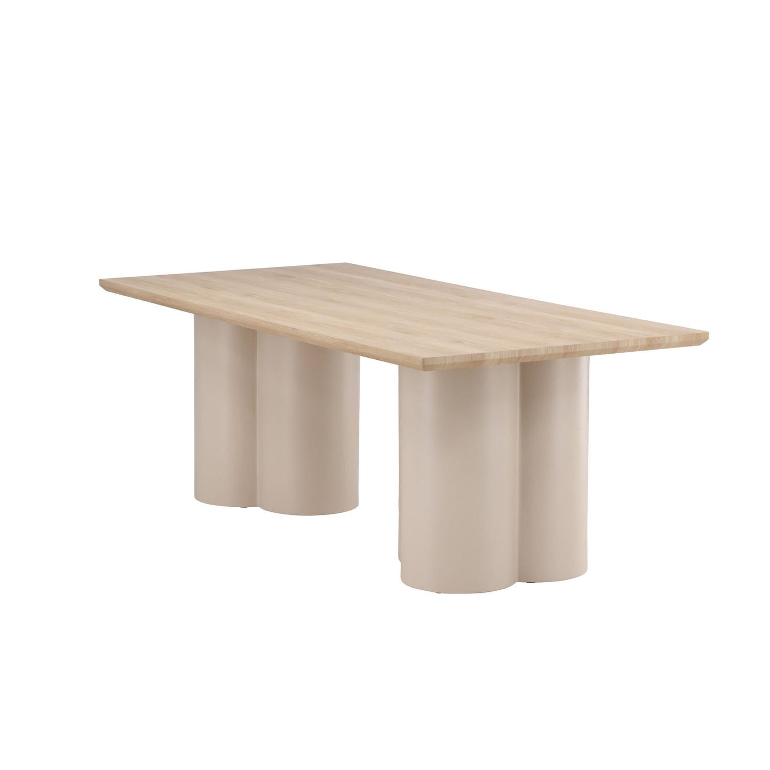 Esstisch Olivia 210*100cm - Cremeweiß-Esstisch Rechteckig-Venture Home-le canapé