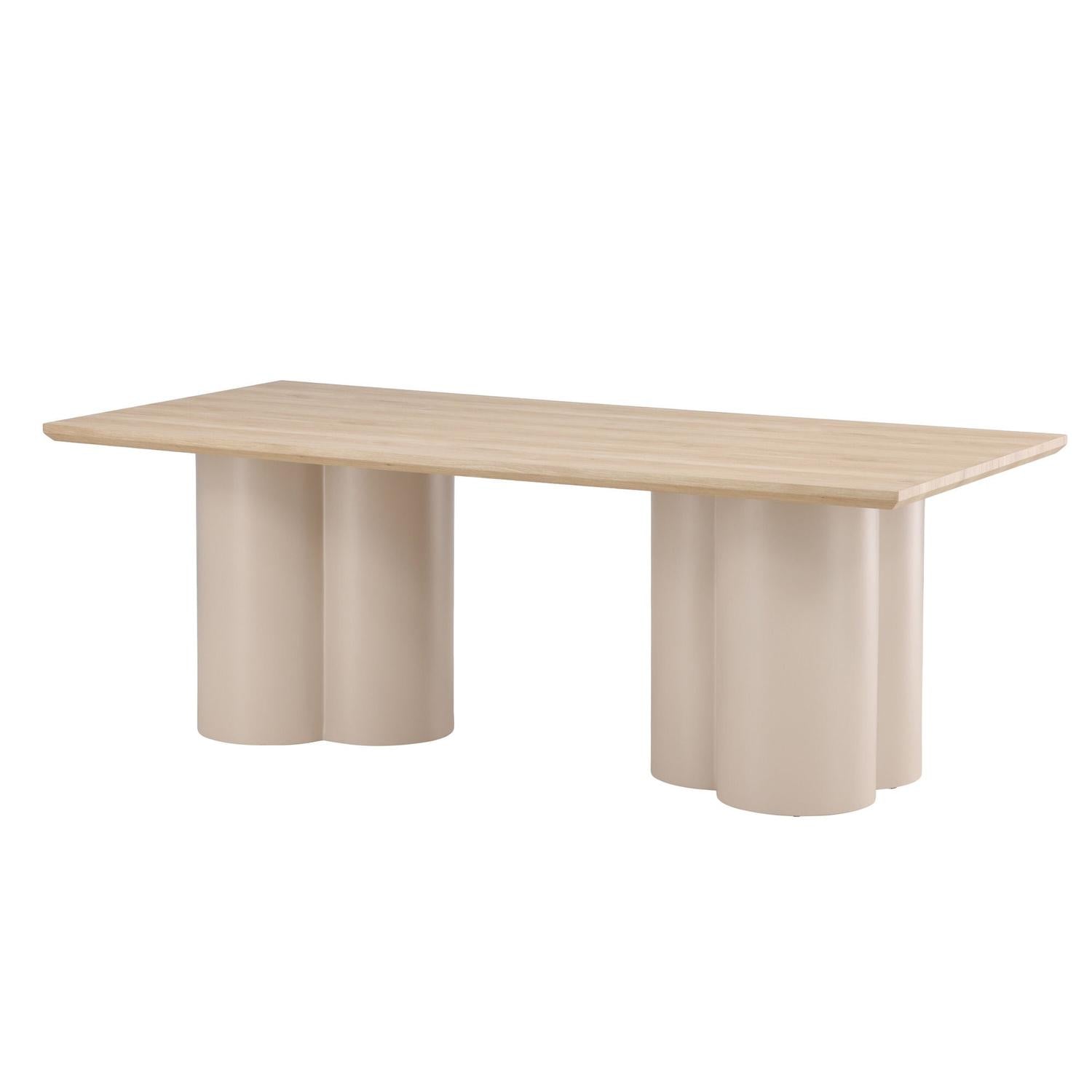 Esstisch Olivia 210*100cm - Cremeweiß-Esstisch Rechteckig-Venture Home-le canapé