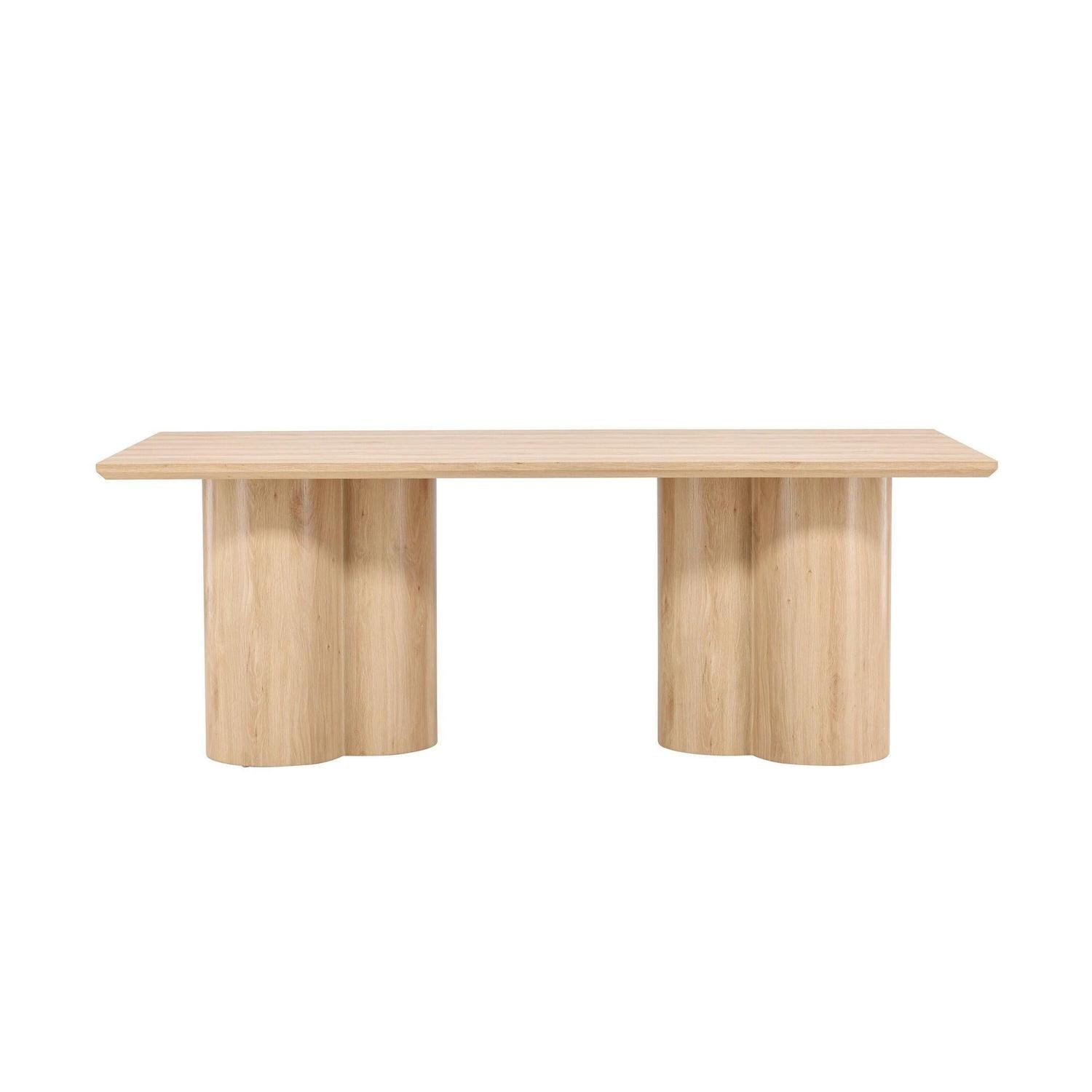Esstisch Olivia 210*100cm - Hellbraun-Esstische Rechteckig-Venture Home-le canapé