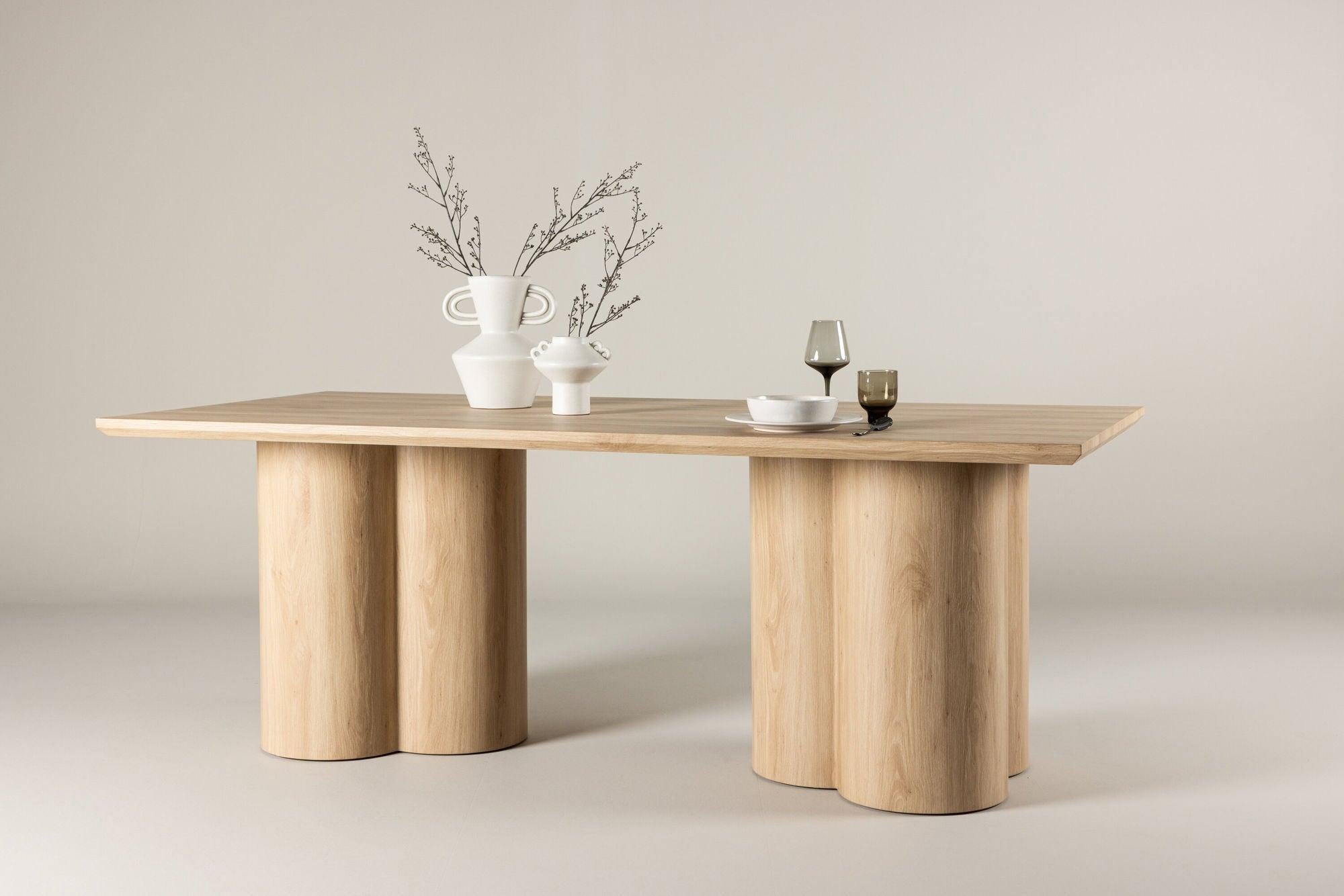 Esstisch Olivia 210*100cm - Hellbraun-Esstische Rechteckig-Venture Home-le canapé