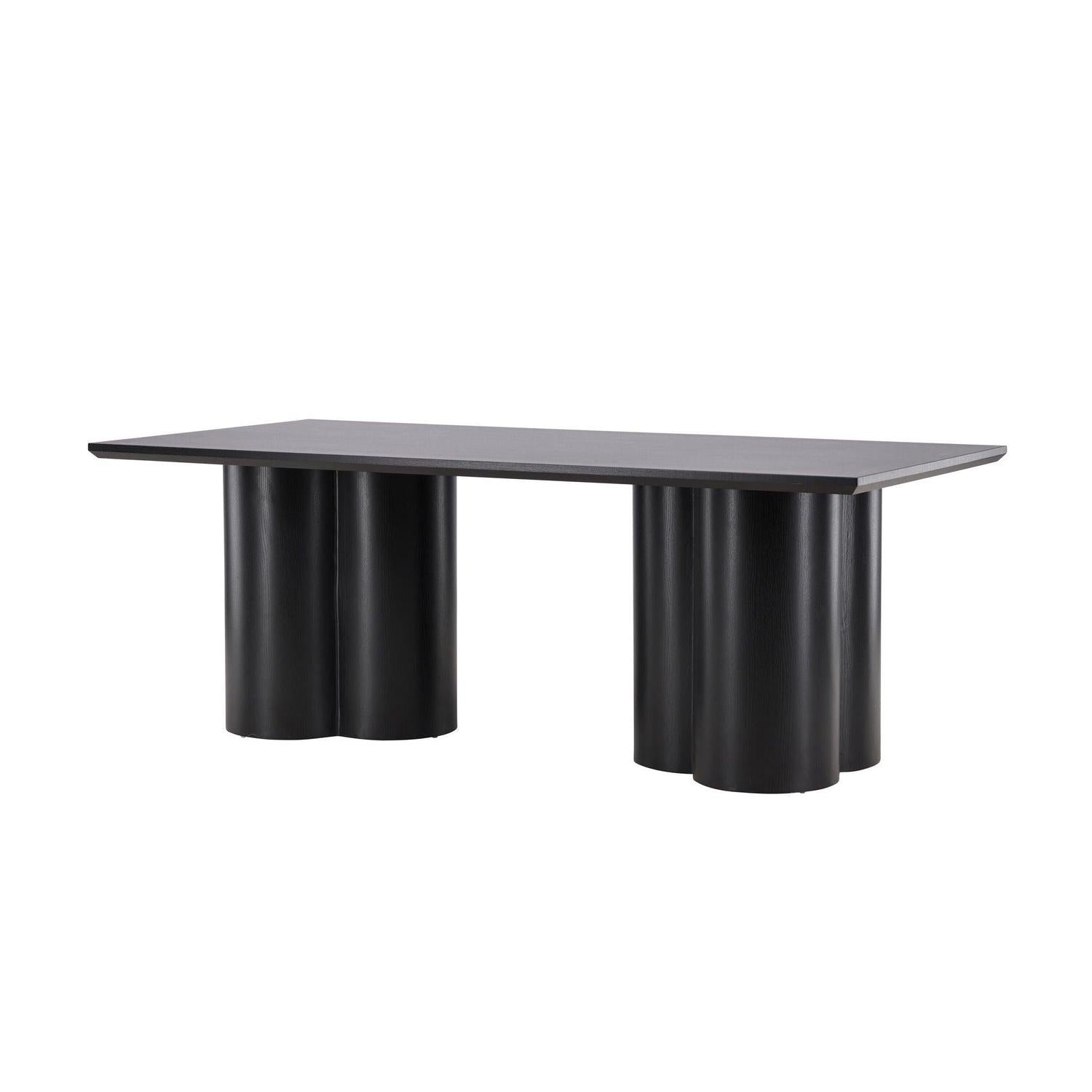 Esstisch Olivia 210*100cm - Schwarz-Esstisch Rechteckig-Venture Home-le canapé