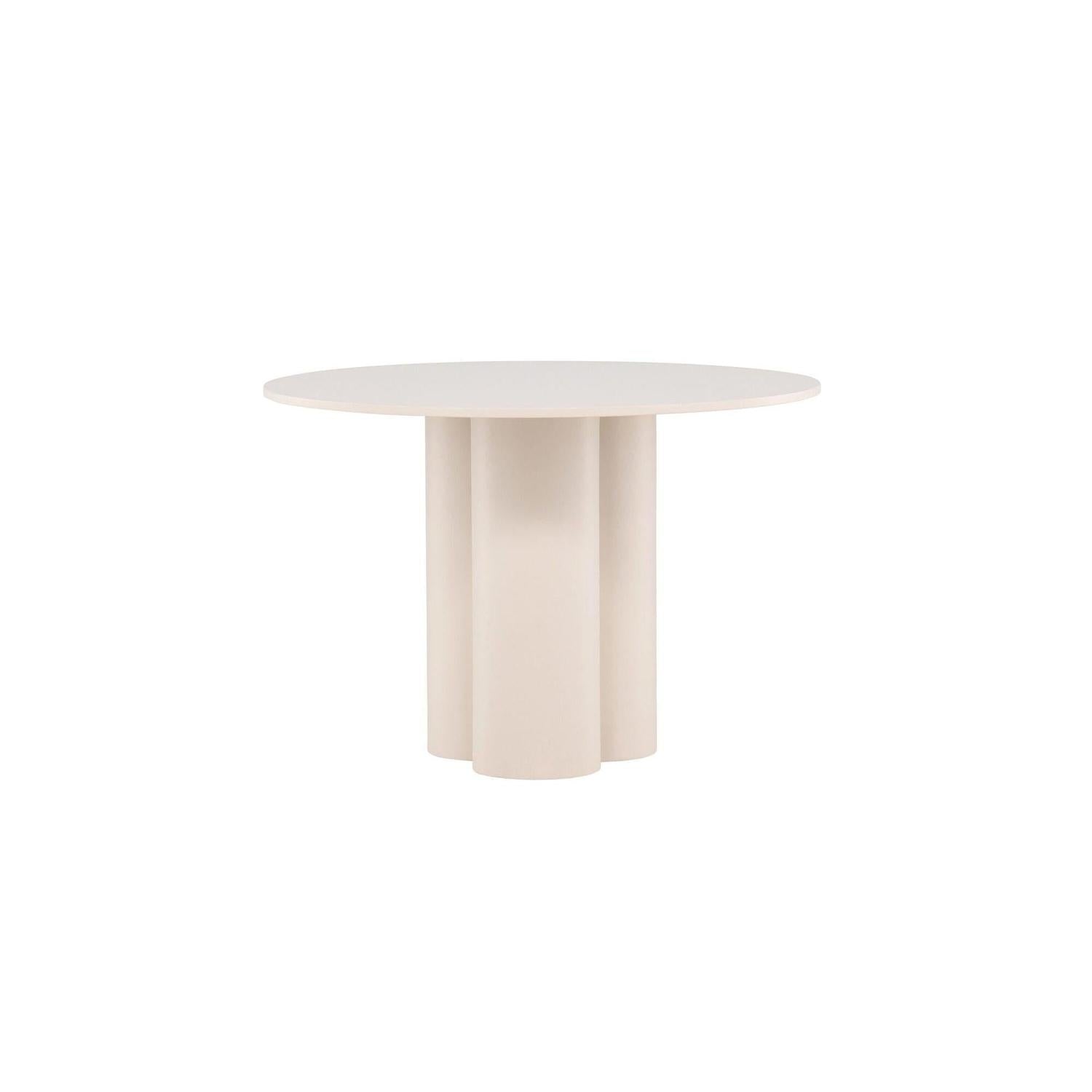 Esstisch Olivia Ø110cm - Beige-Esstische Rund-Venture Home-le canapé