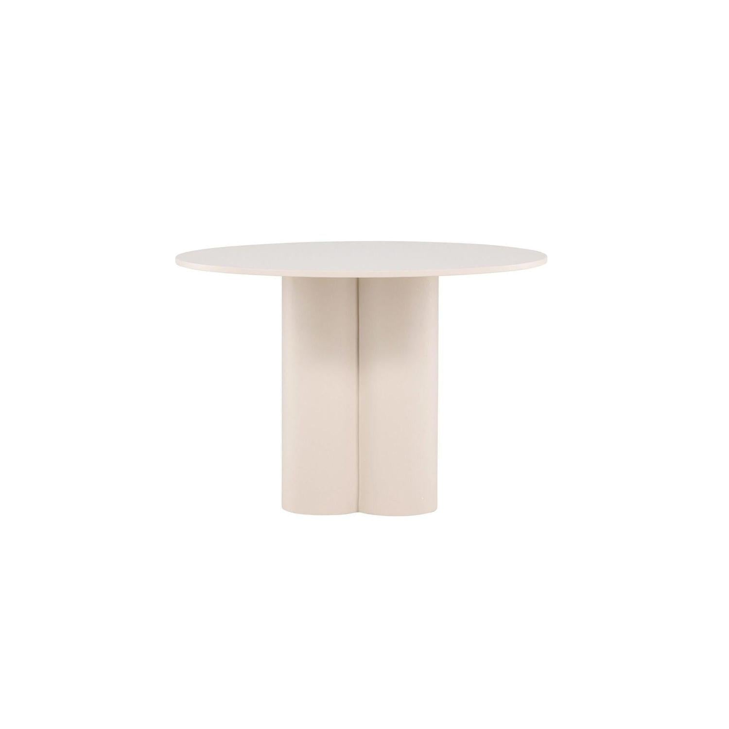 Esstisch Olivia Ø110cm - Beige-Esstische Rund-Venture Home-le canapé