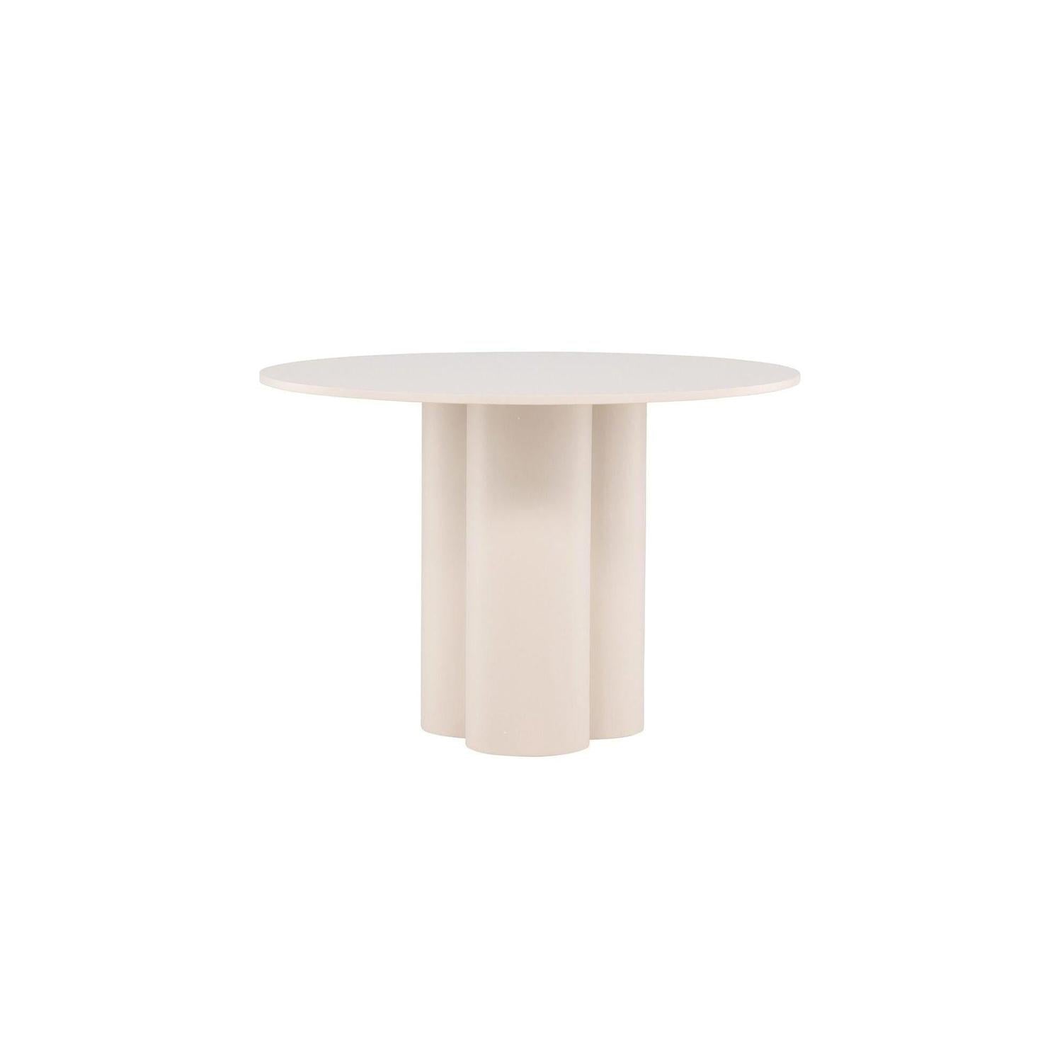 Esstisch Olivia Ø110cm - Beige-Esstische Rund-Venture Home-le canapé